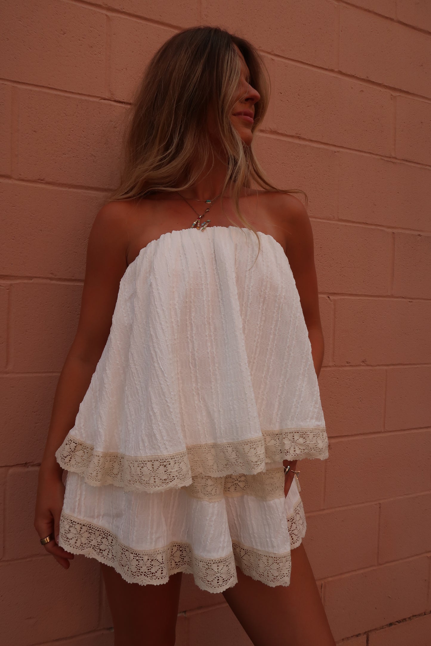 Laney Strapless Romper