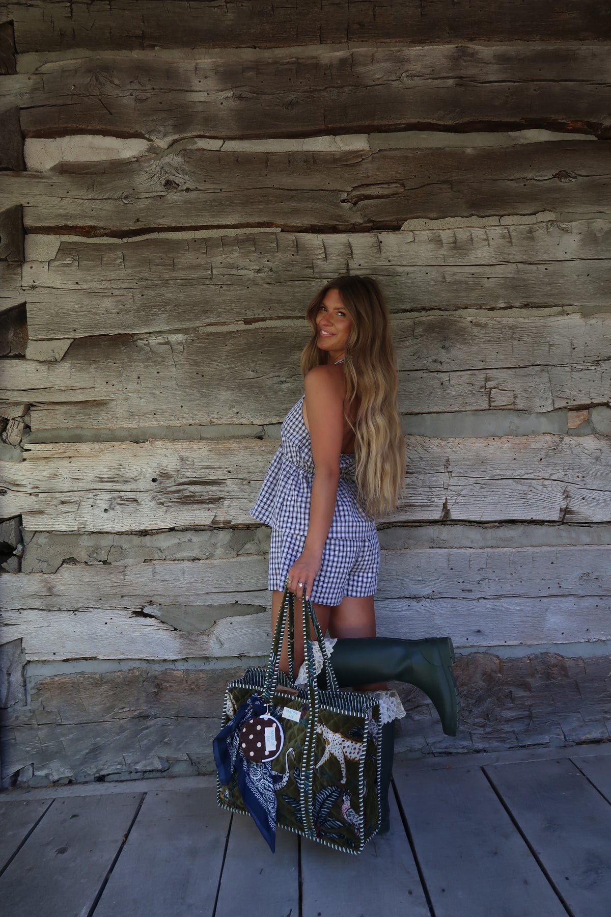 Black & White Plaid Set