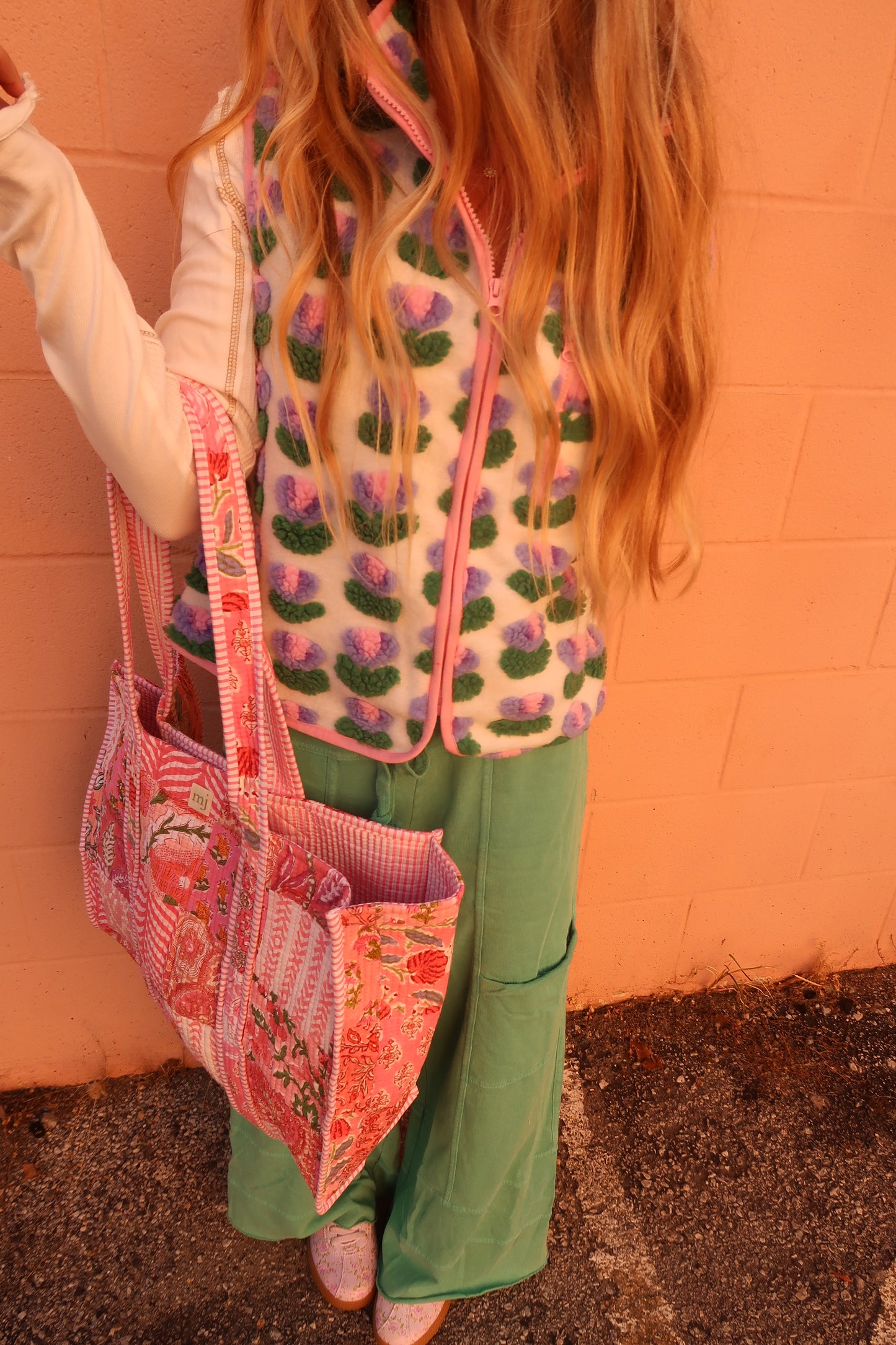 Iris Quilted Tote Bag