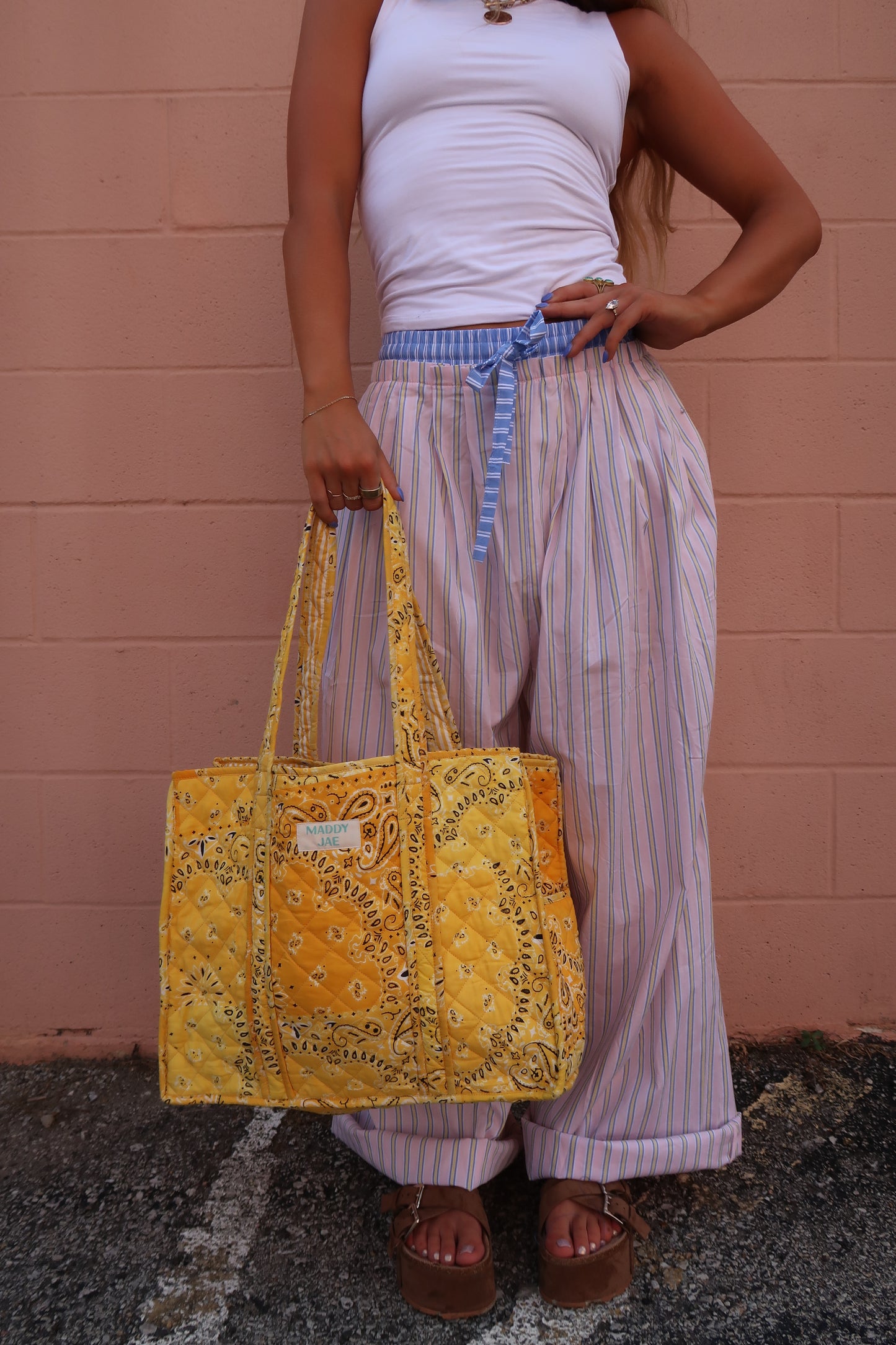 Sunny Quilted Tote Bag