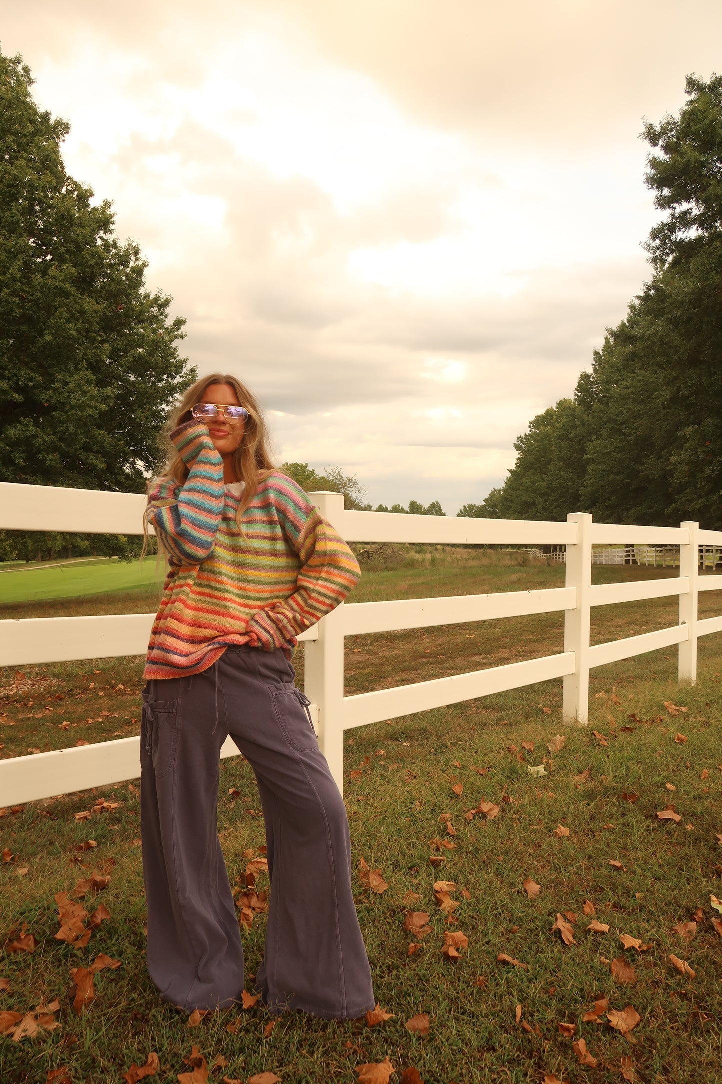 Blueberry Pie Wide Leg Pants