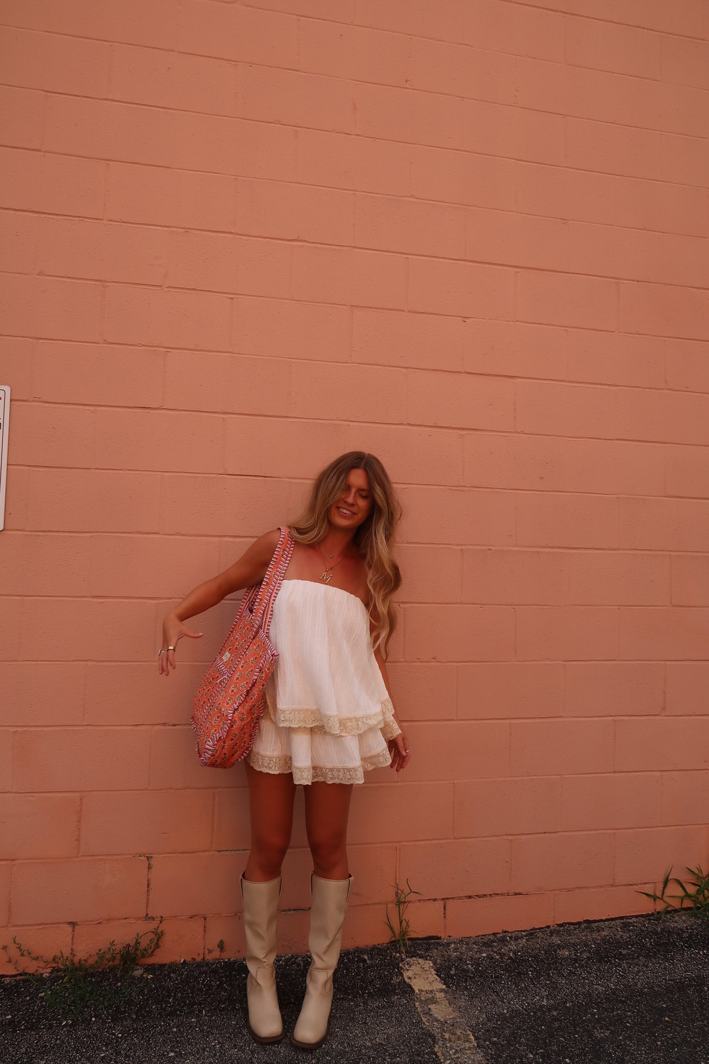 Georgia Ruffle Quilted Tote Bag