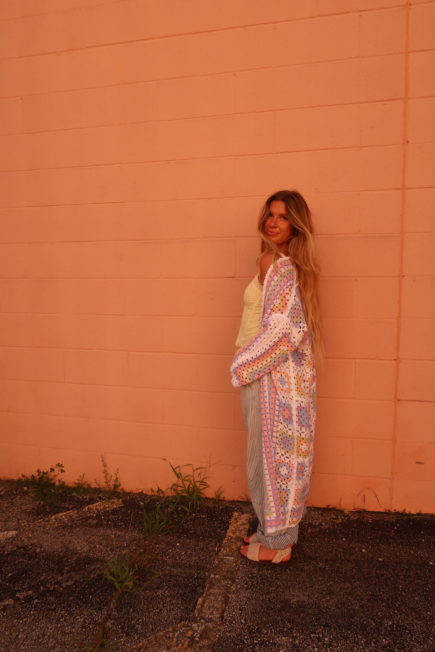 Pastel Boho Crochet Knit