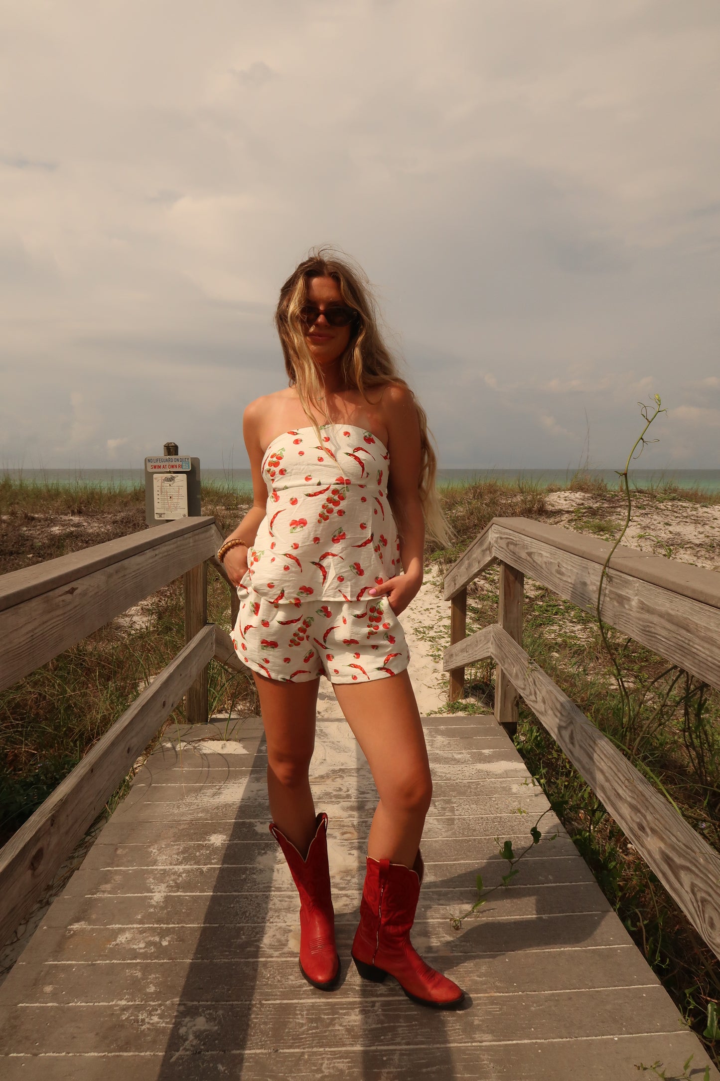Spicy Summer Strapless Set