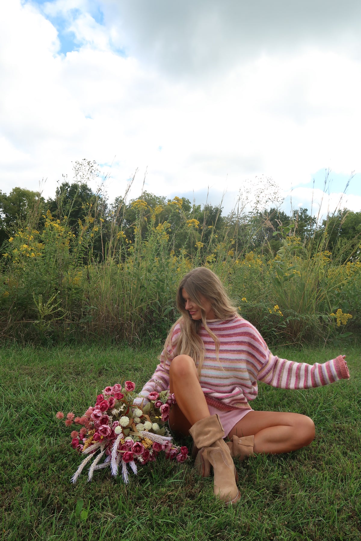 Desert Air Stripe Mockneck