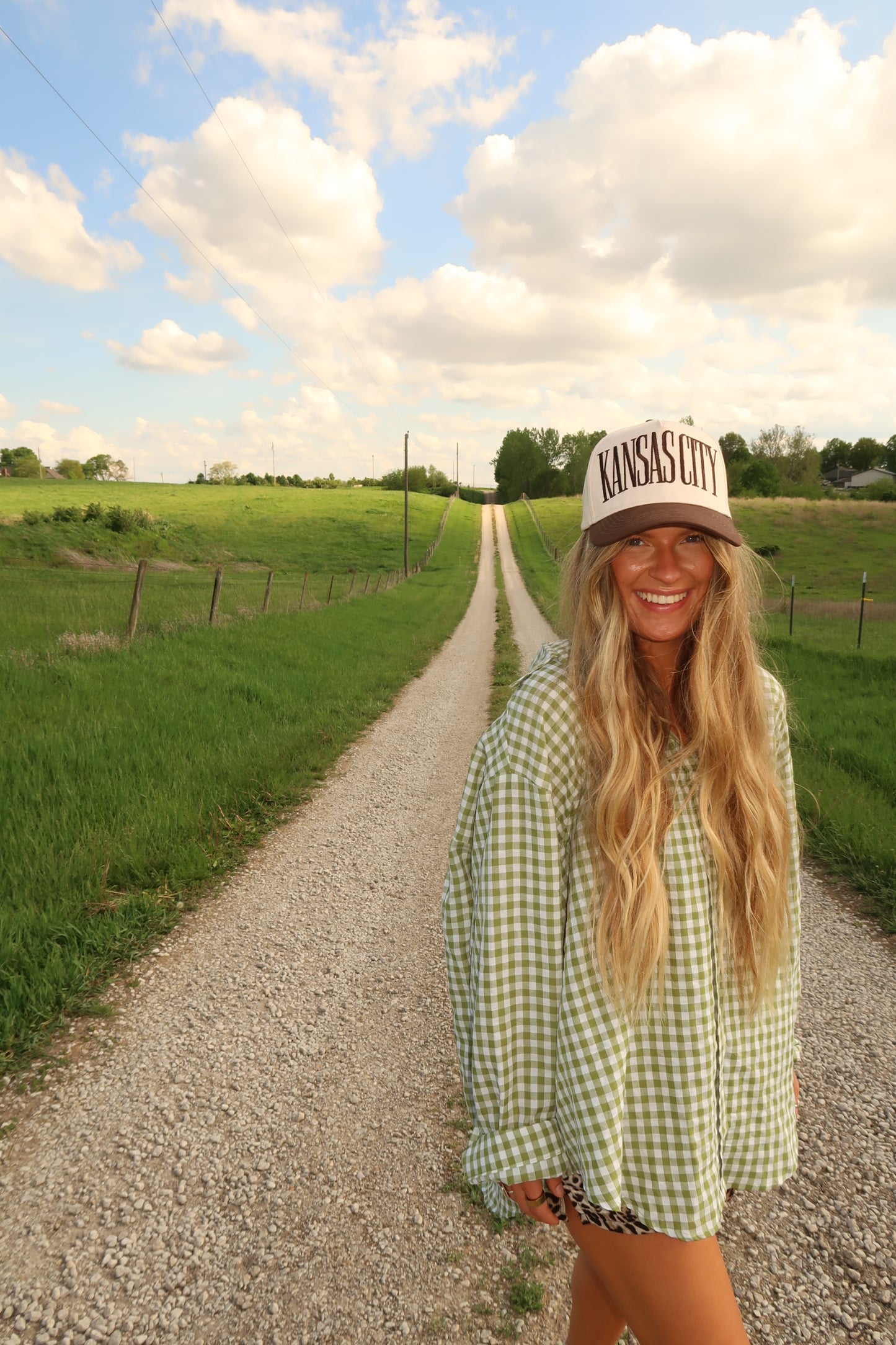 Brown Kansas City Trucker Hat