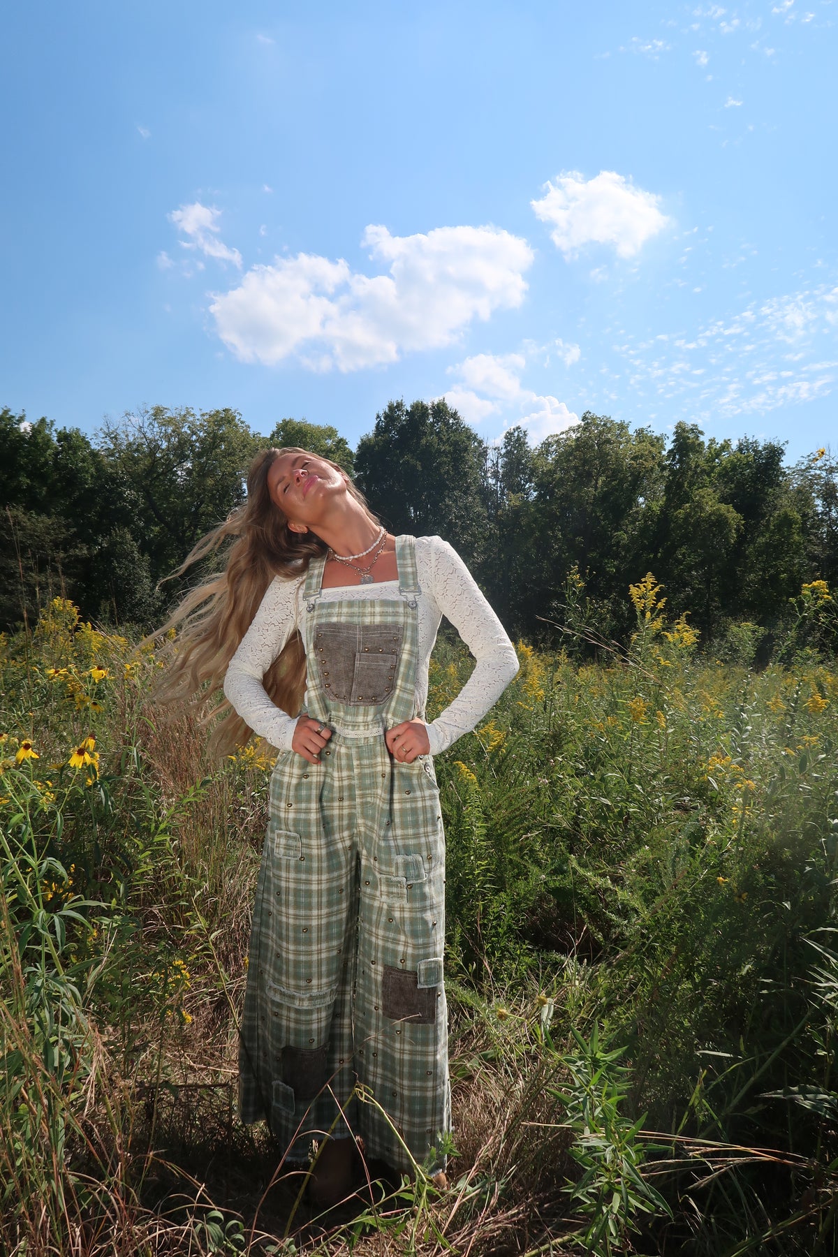 Trailblazer Plaid Overalls