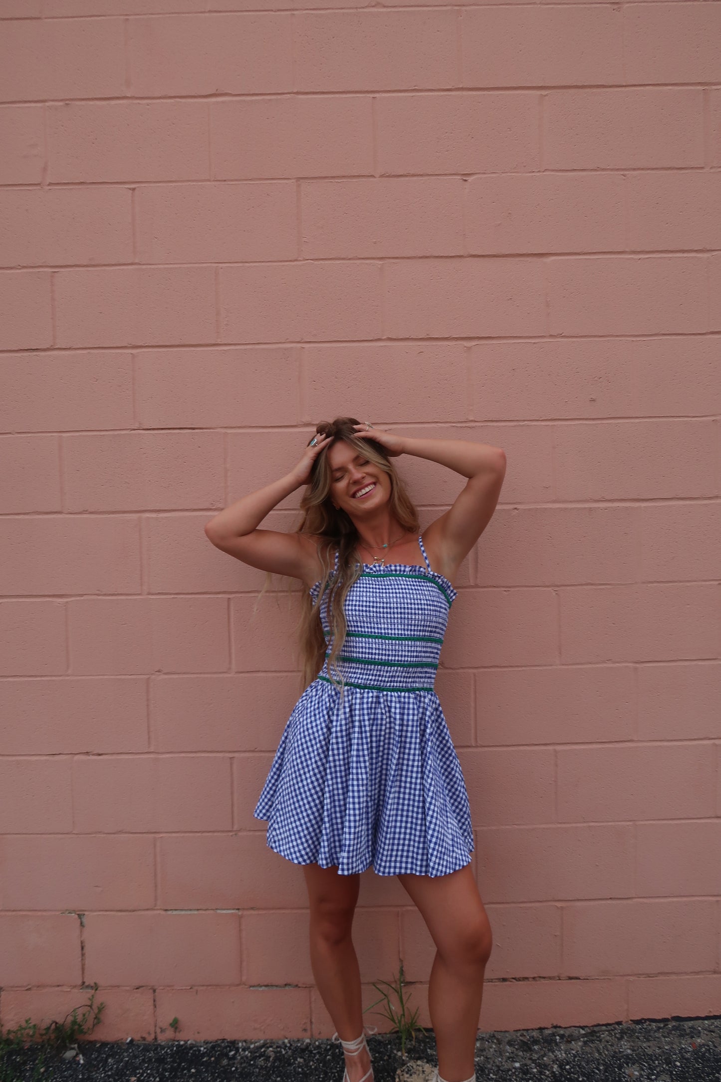 Billie Blu Gingham Romper