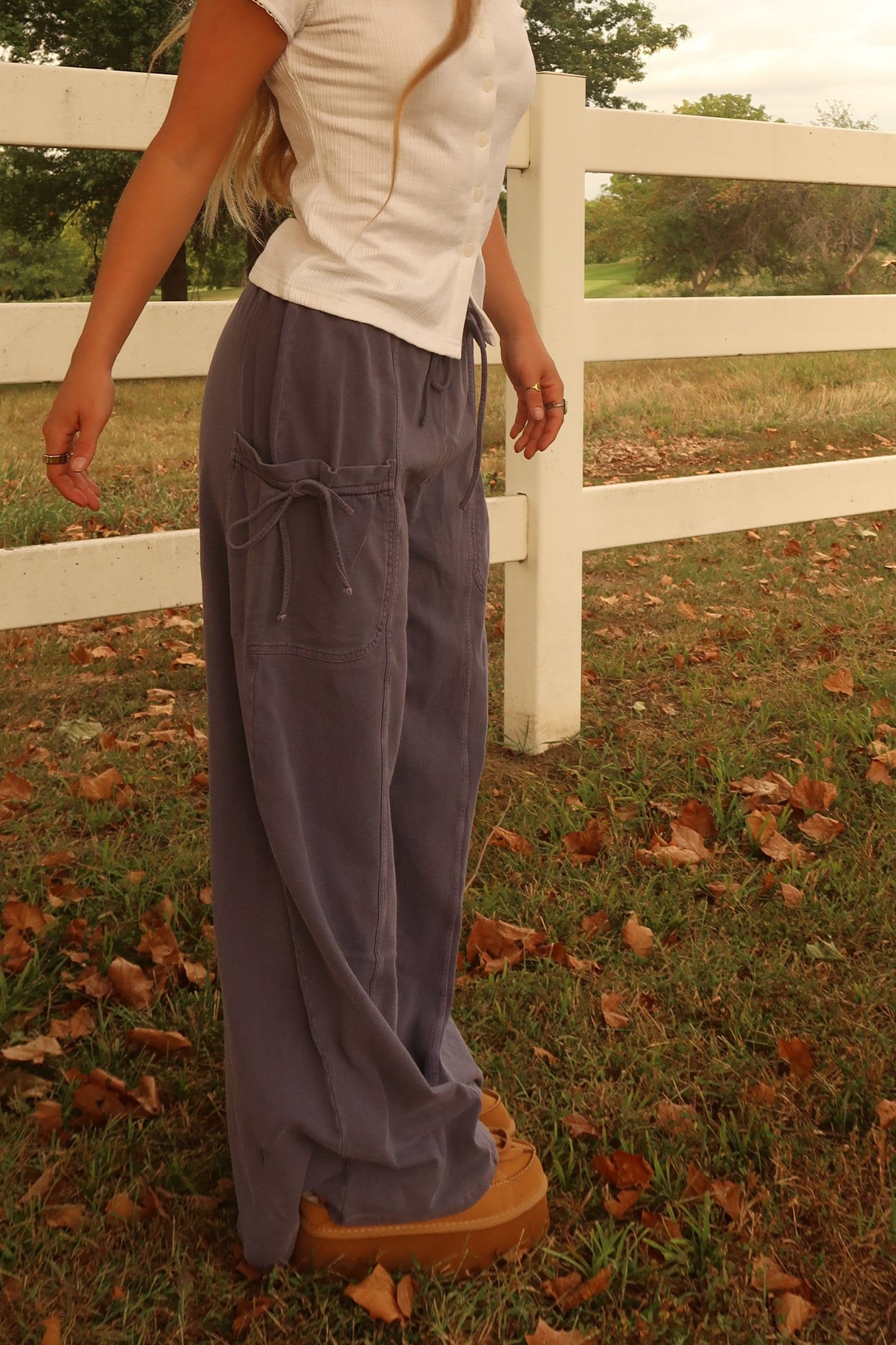 Blueberry Pie Wide Leg Pants