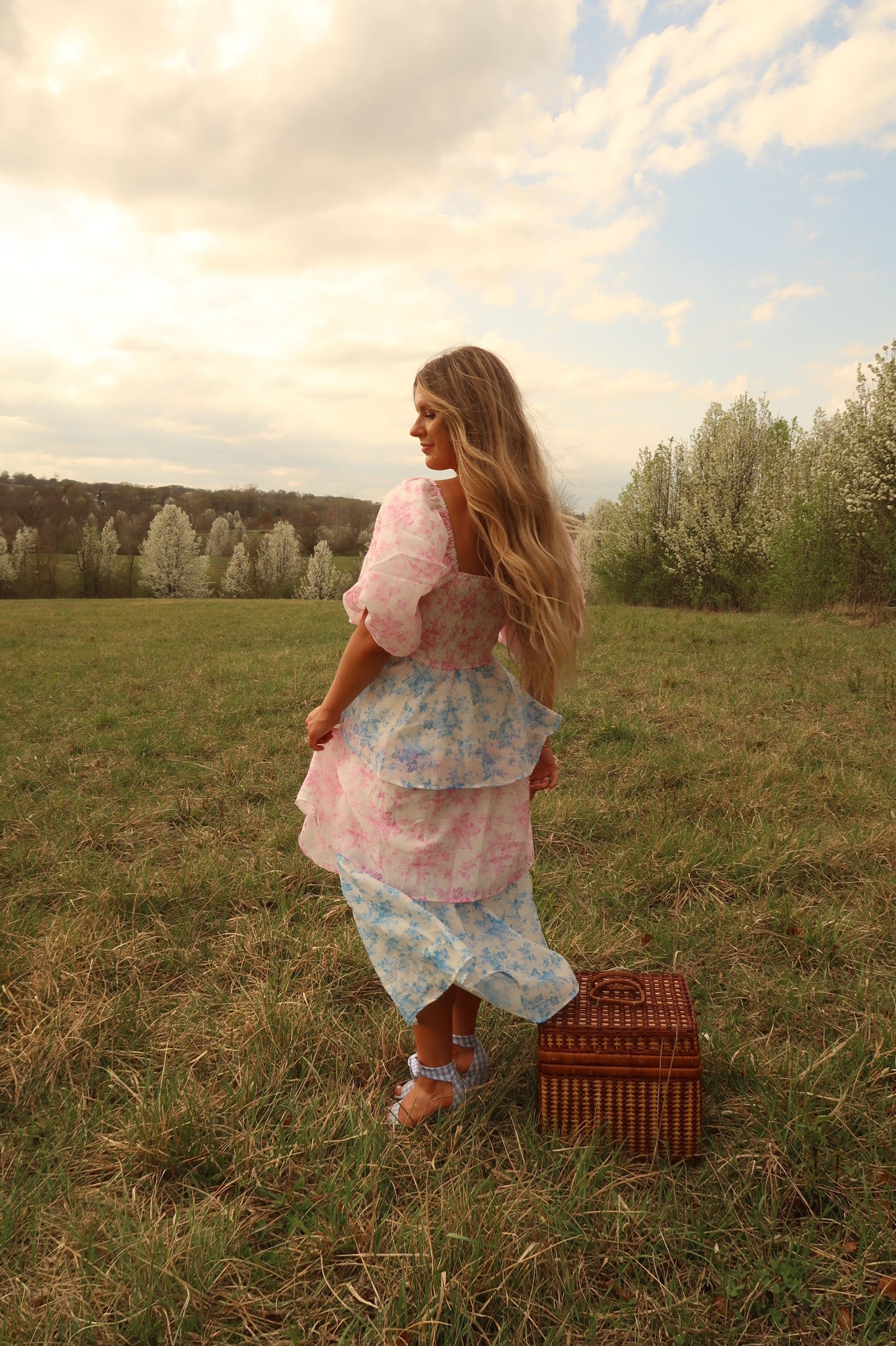 Emery Tiered Midi Dress