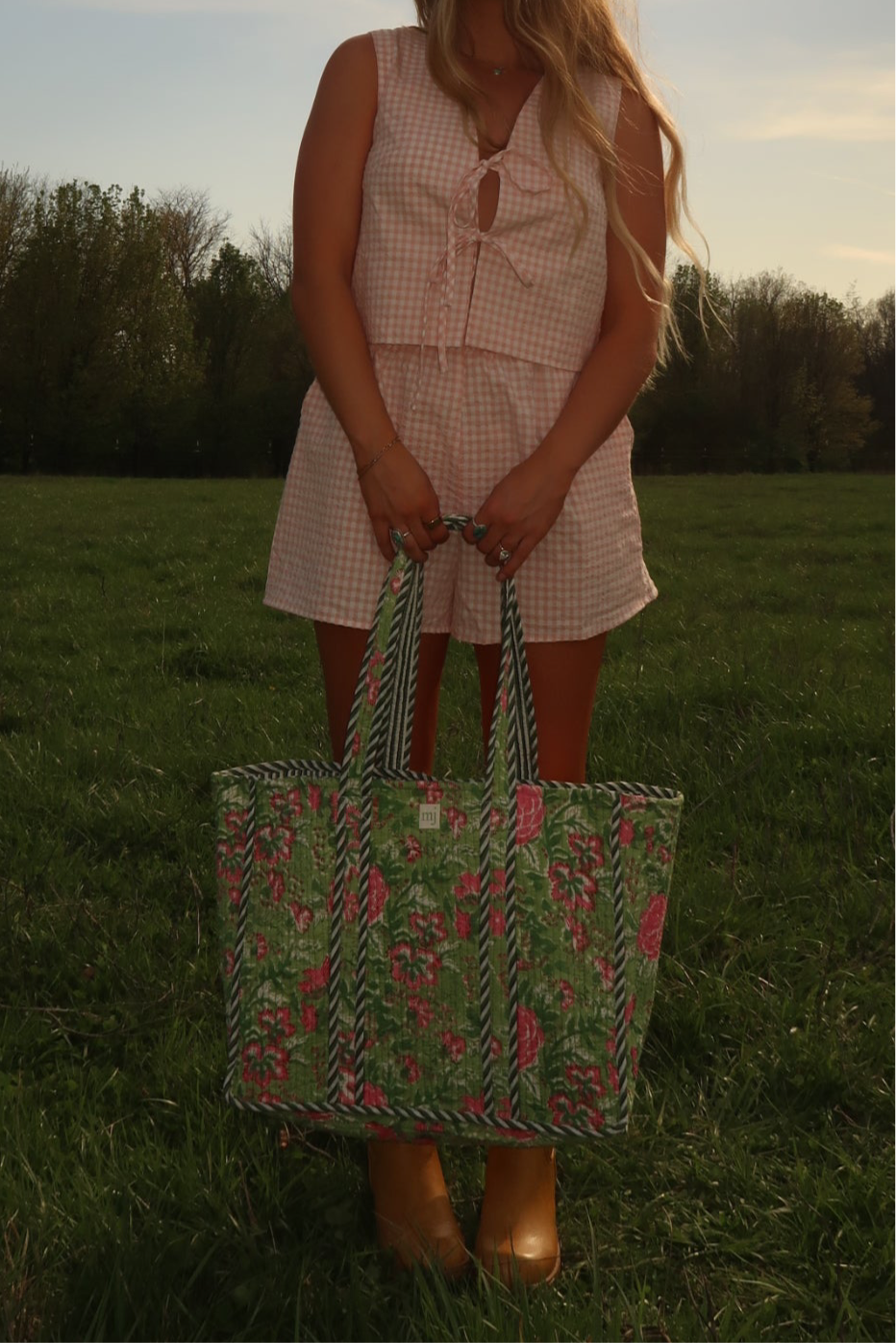 Clara Quilted Tote Bag