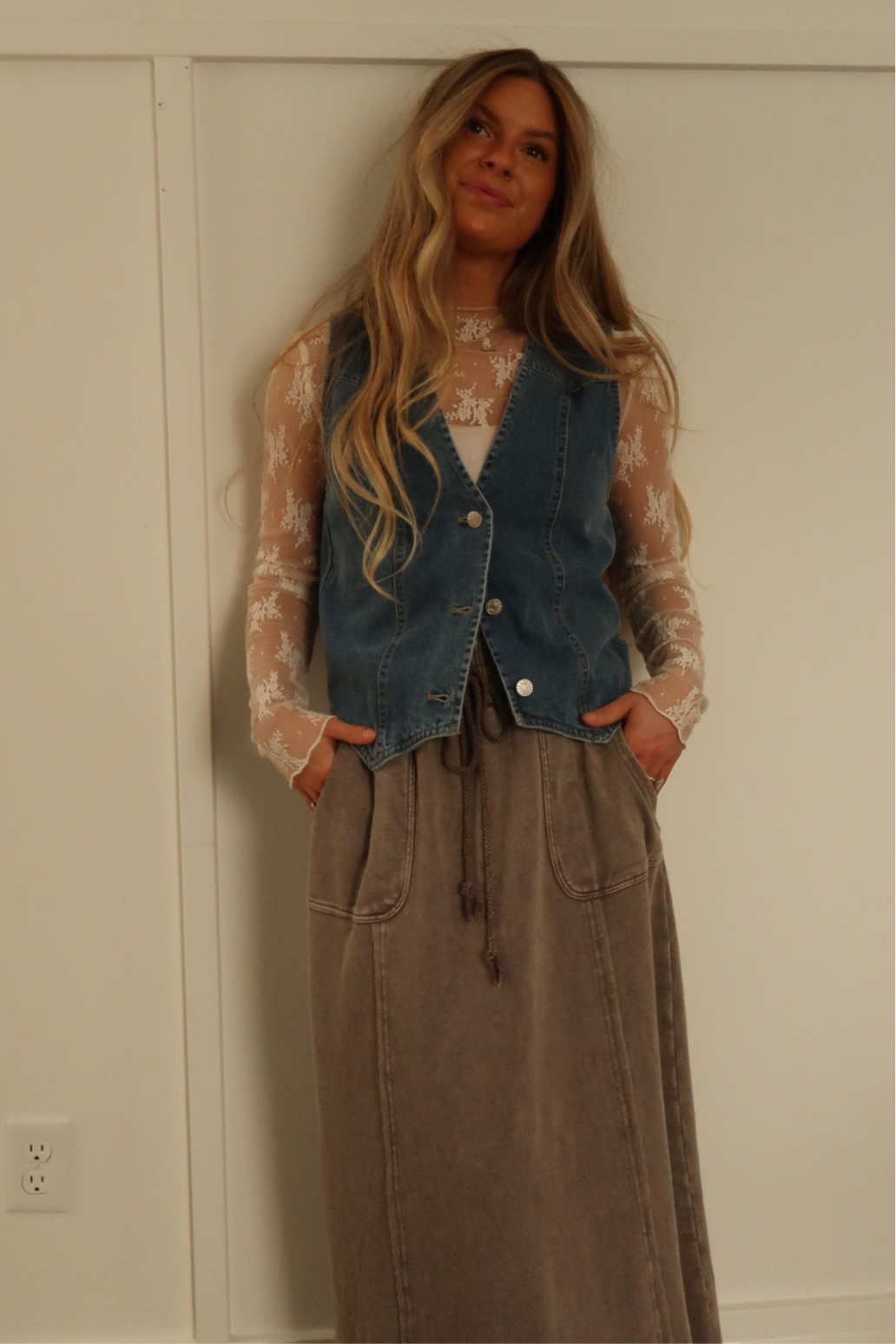 Westie Denim Vest
