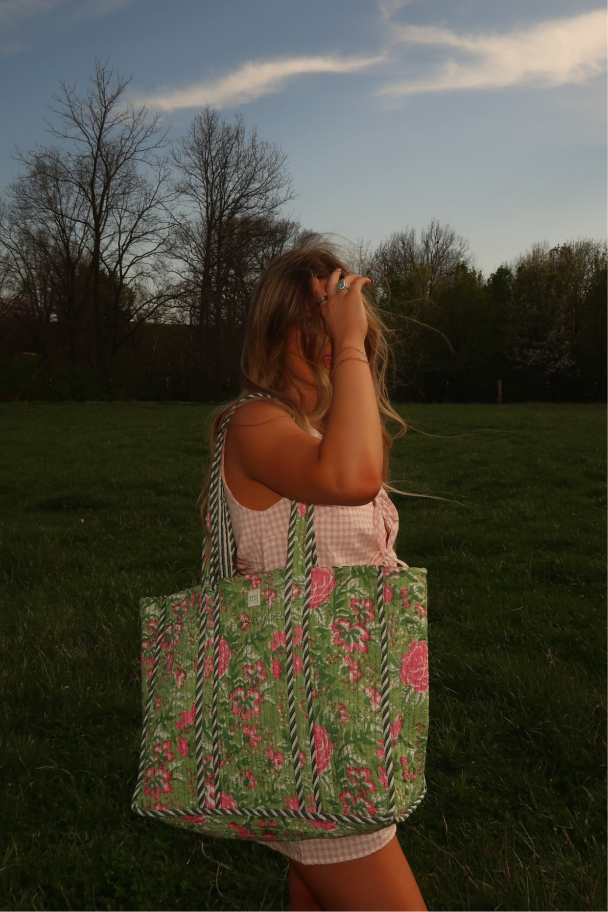Clara Quilted Tote Bag