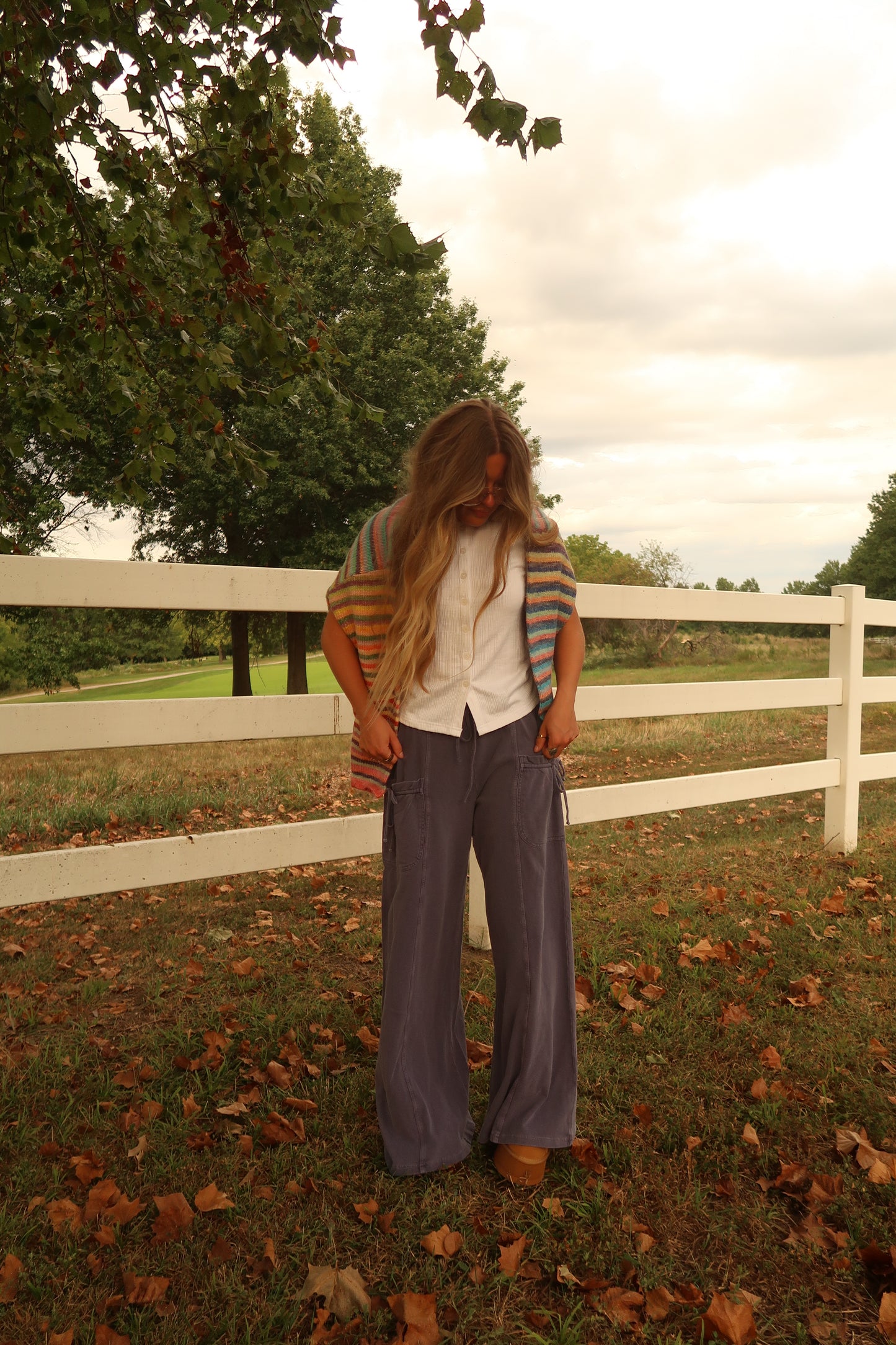 Blueberry Pie Wide Leg Pants