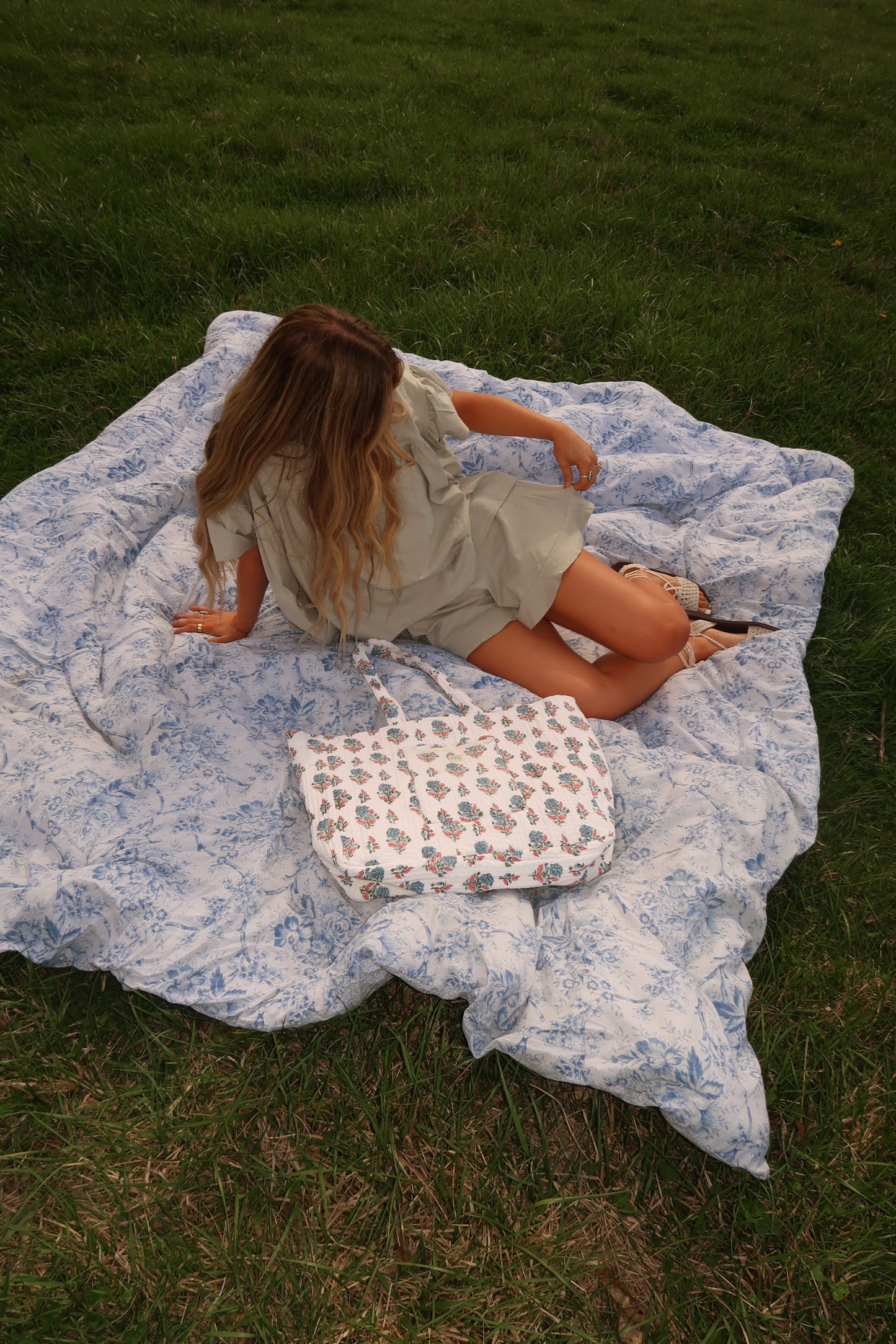 Greta Quilted Tote Bag