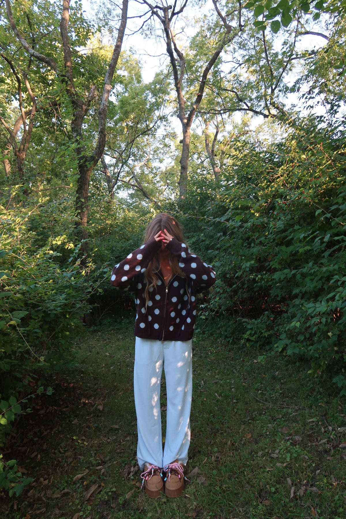 Coco Sky Dottie Knit Zip Up
