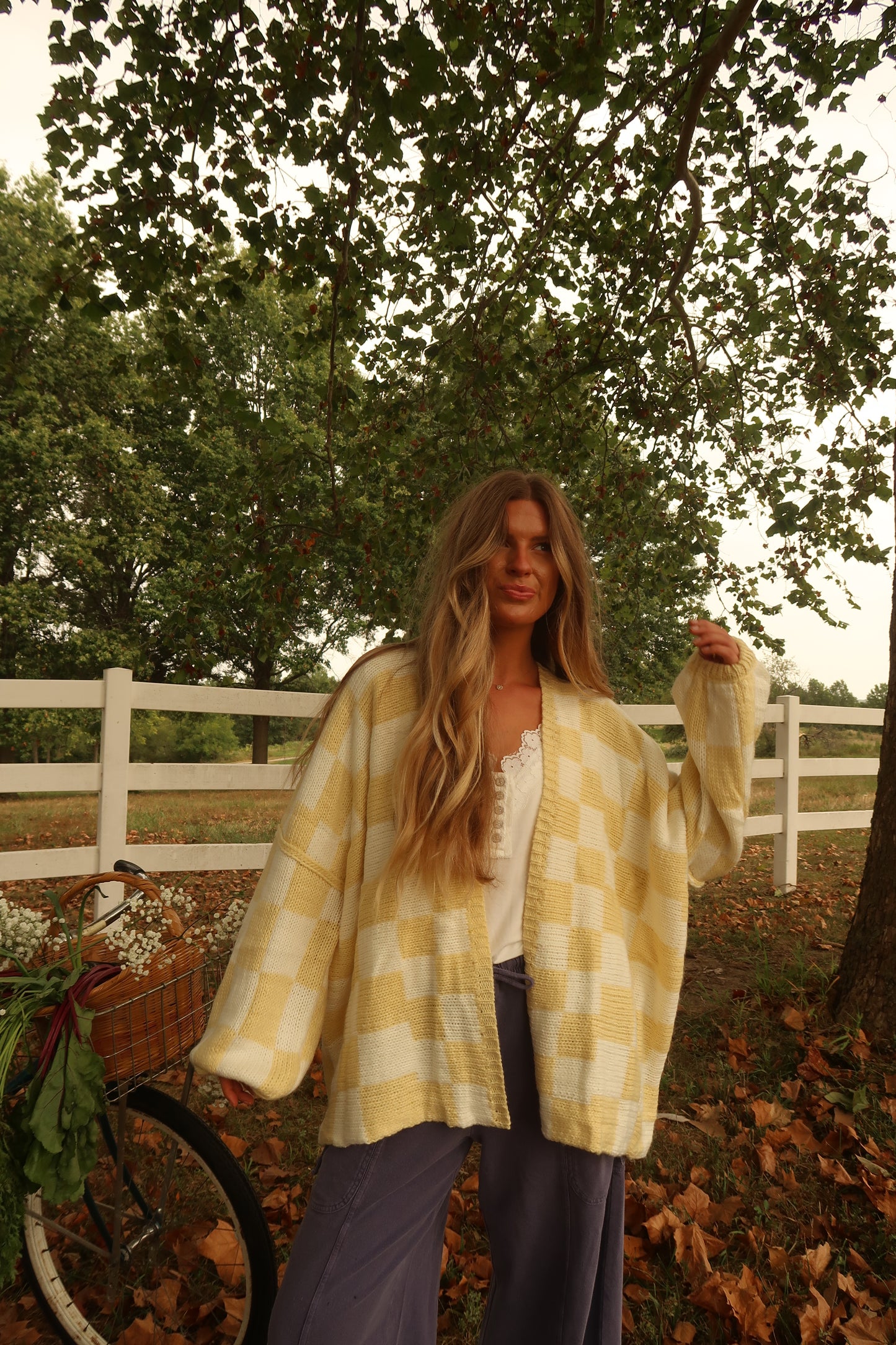 Butter Check Cardi