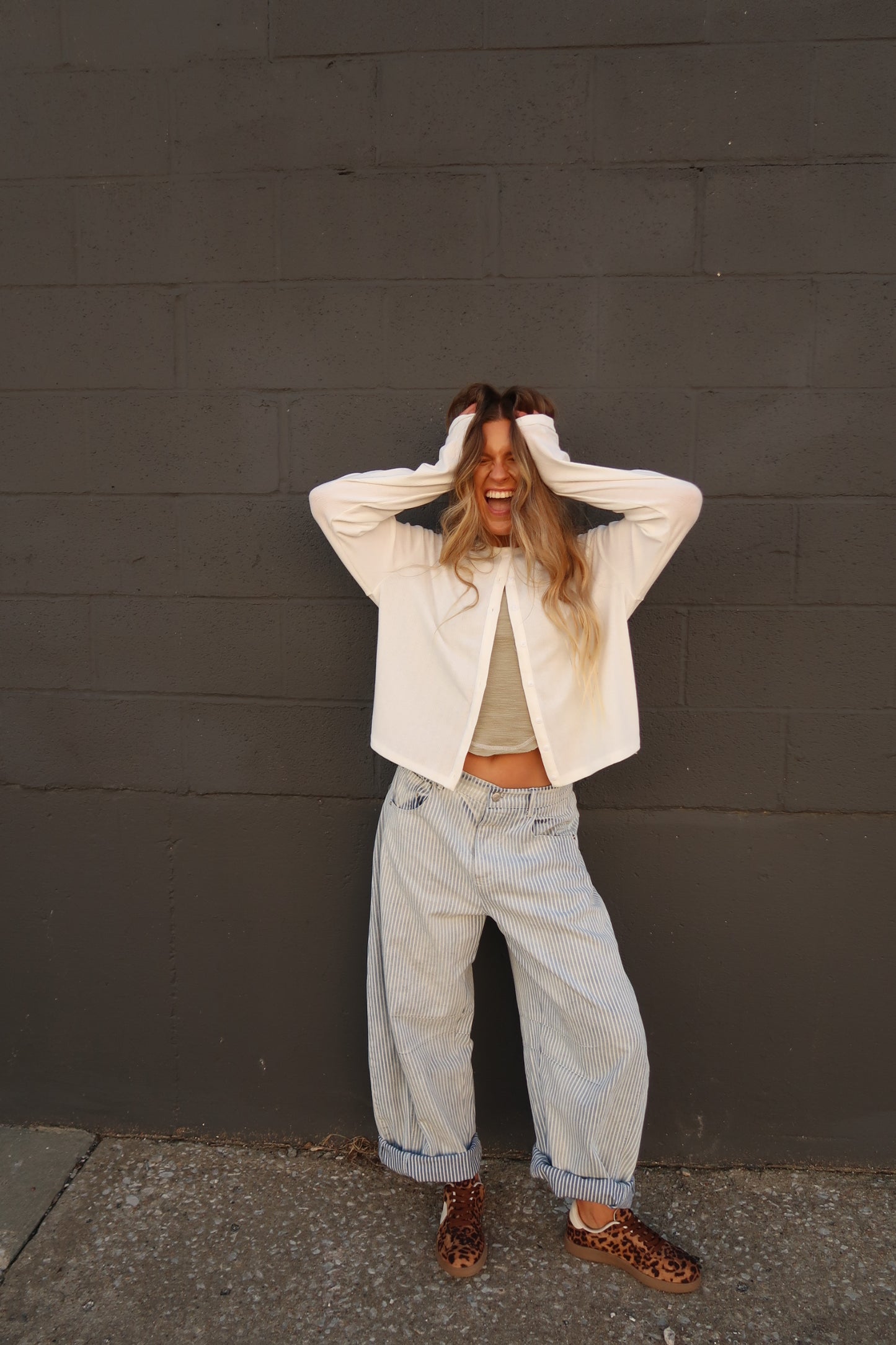 Coastal Dreaming Barrel Jeans
