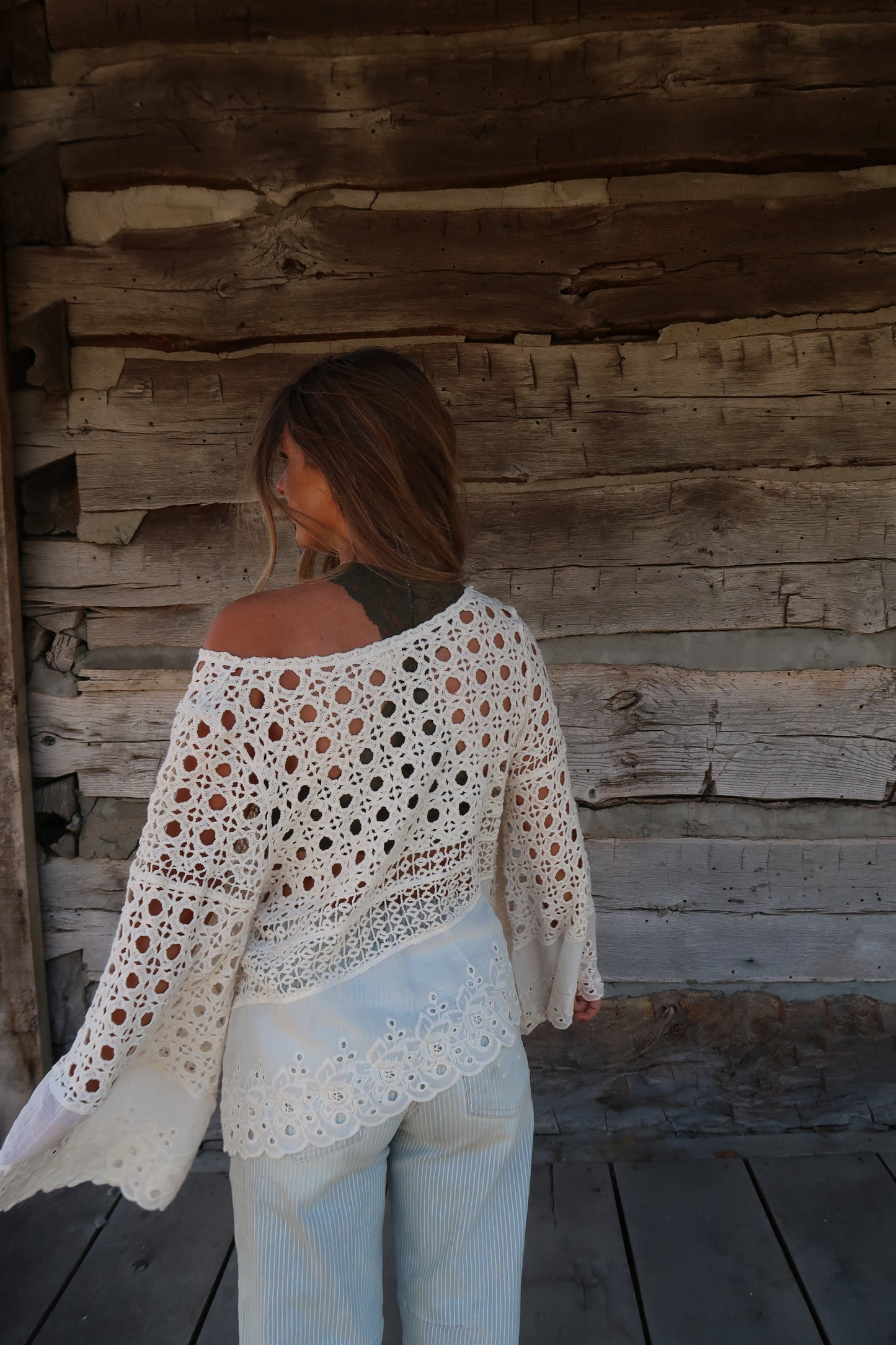 Cottage Crochet Babydoll Top