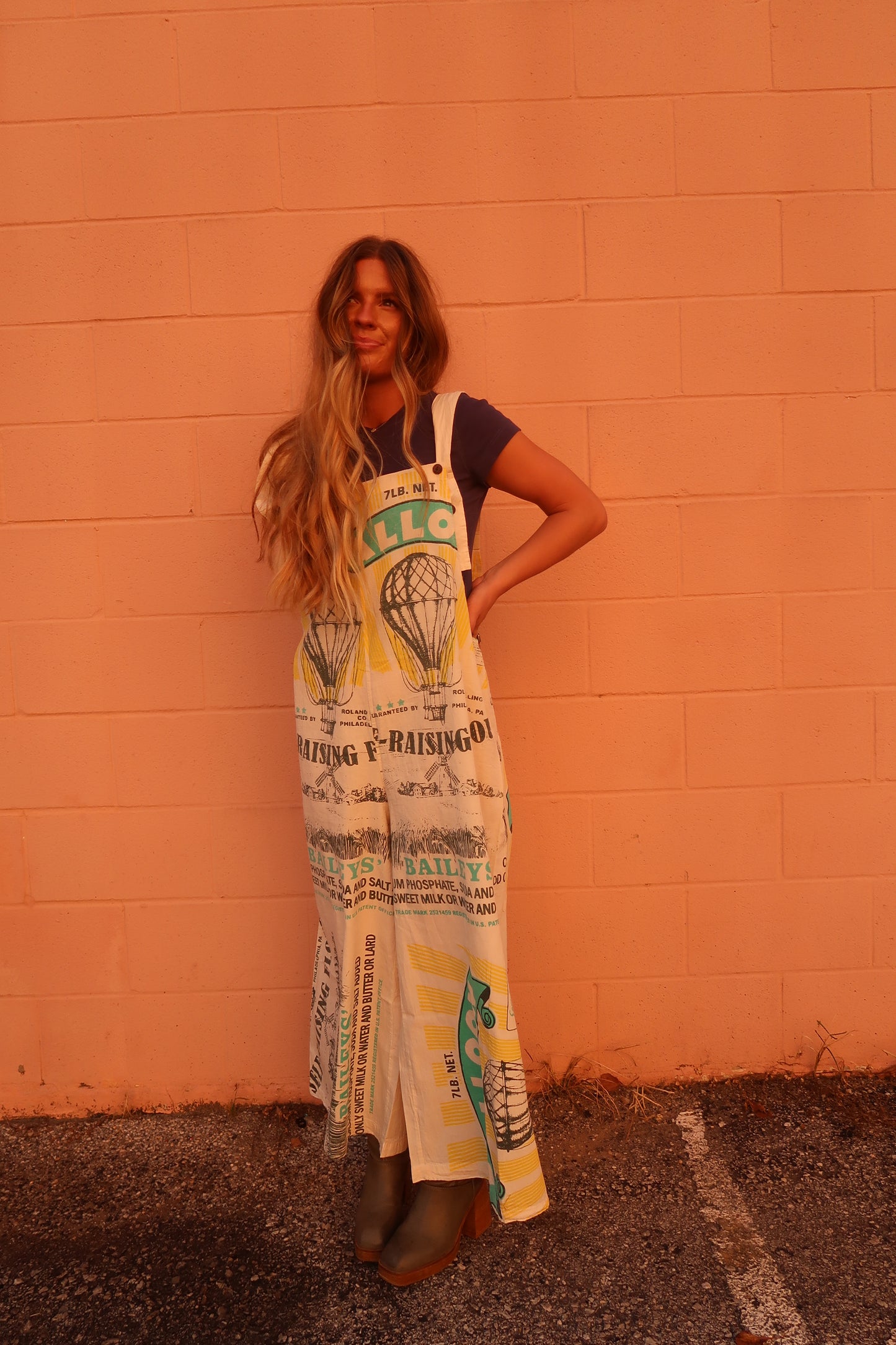 Air Balloon Vintage Overalls