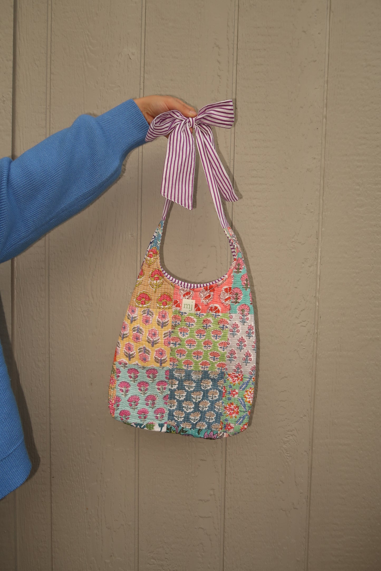 Sally Quilted Bow Purse