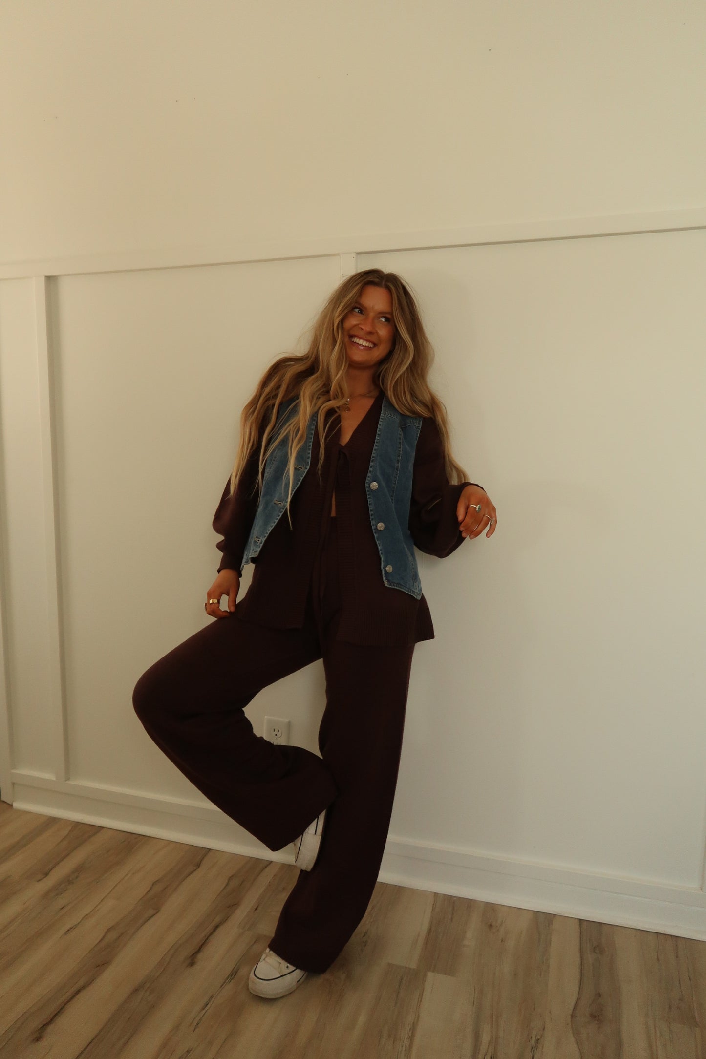 Cozy Brown Sweater Set