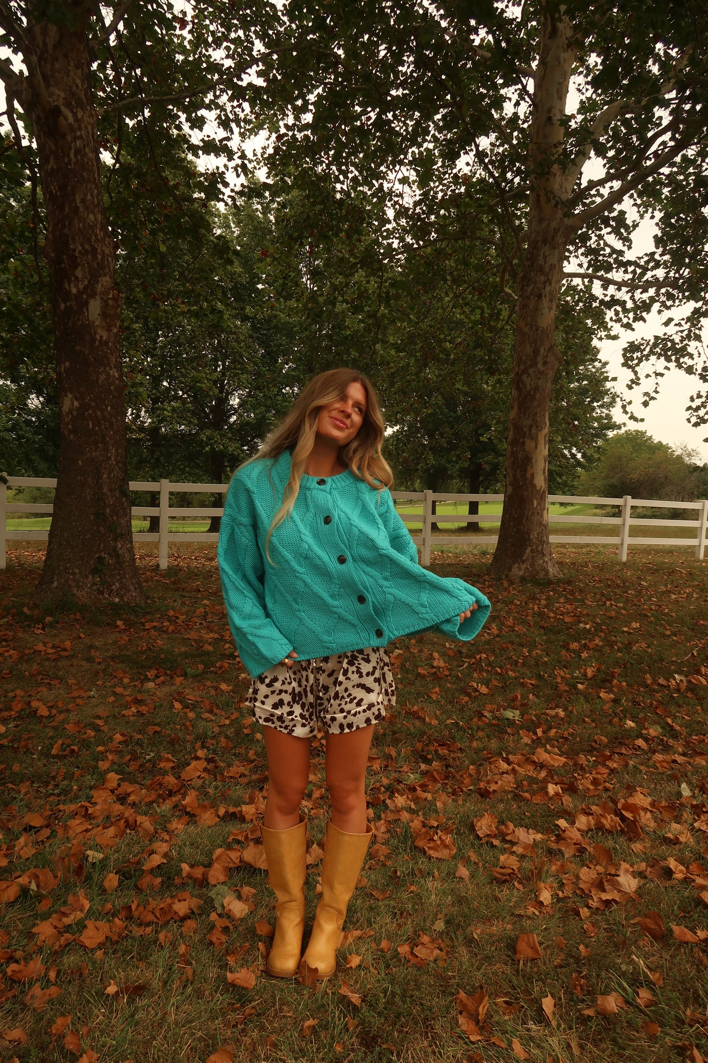 Molly Moo Cow Print Satin Short
