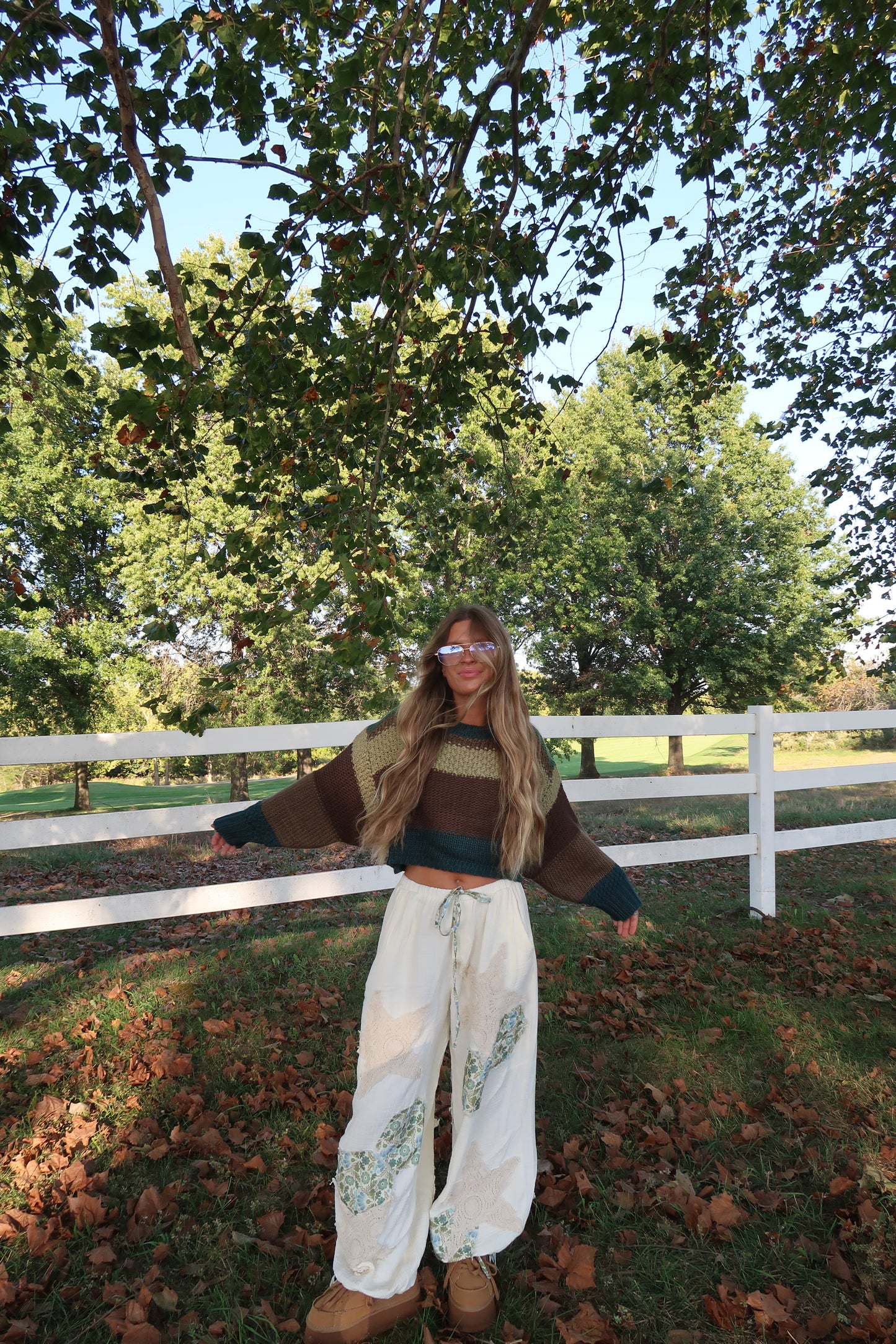 Oliver Stripe Crop Sweater