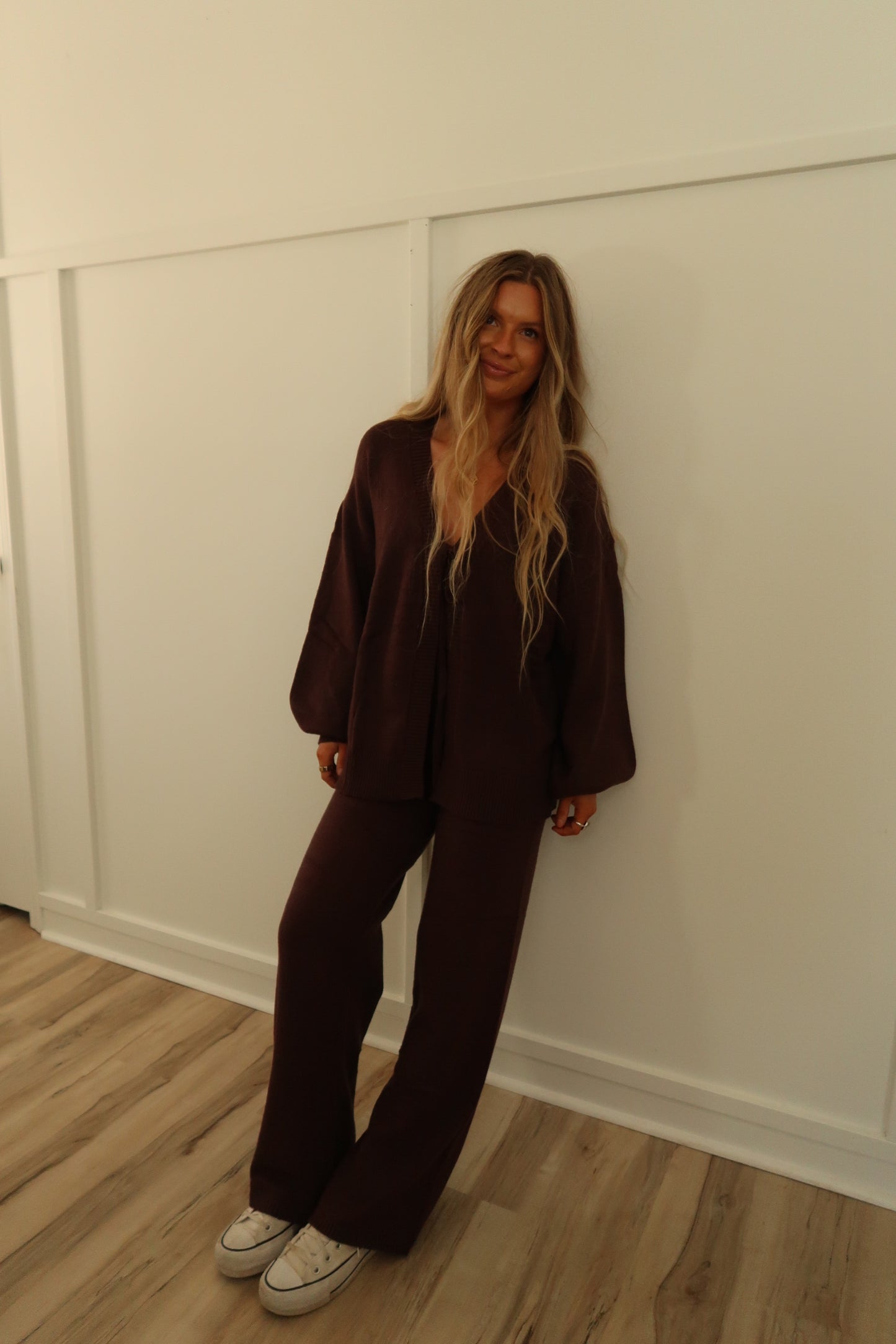 Cozy Brown Sweater Set