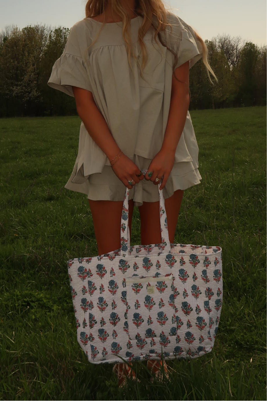 Greta Quilted Tote Bag