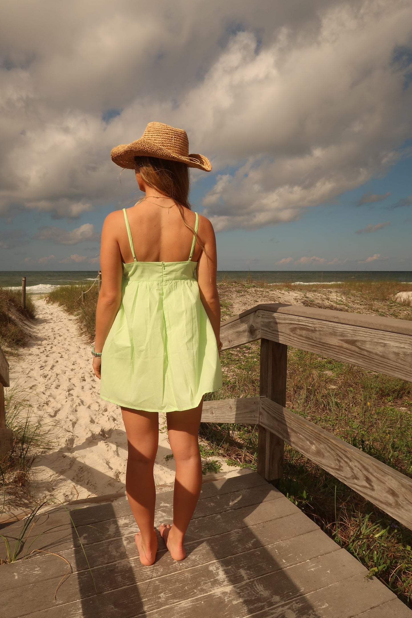 Pistachio Pop Babydoll Romper