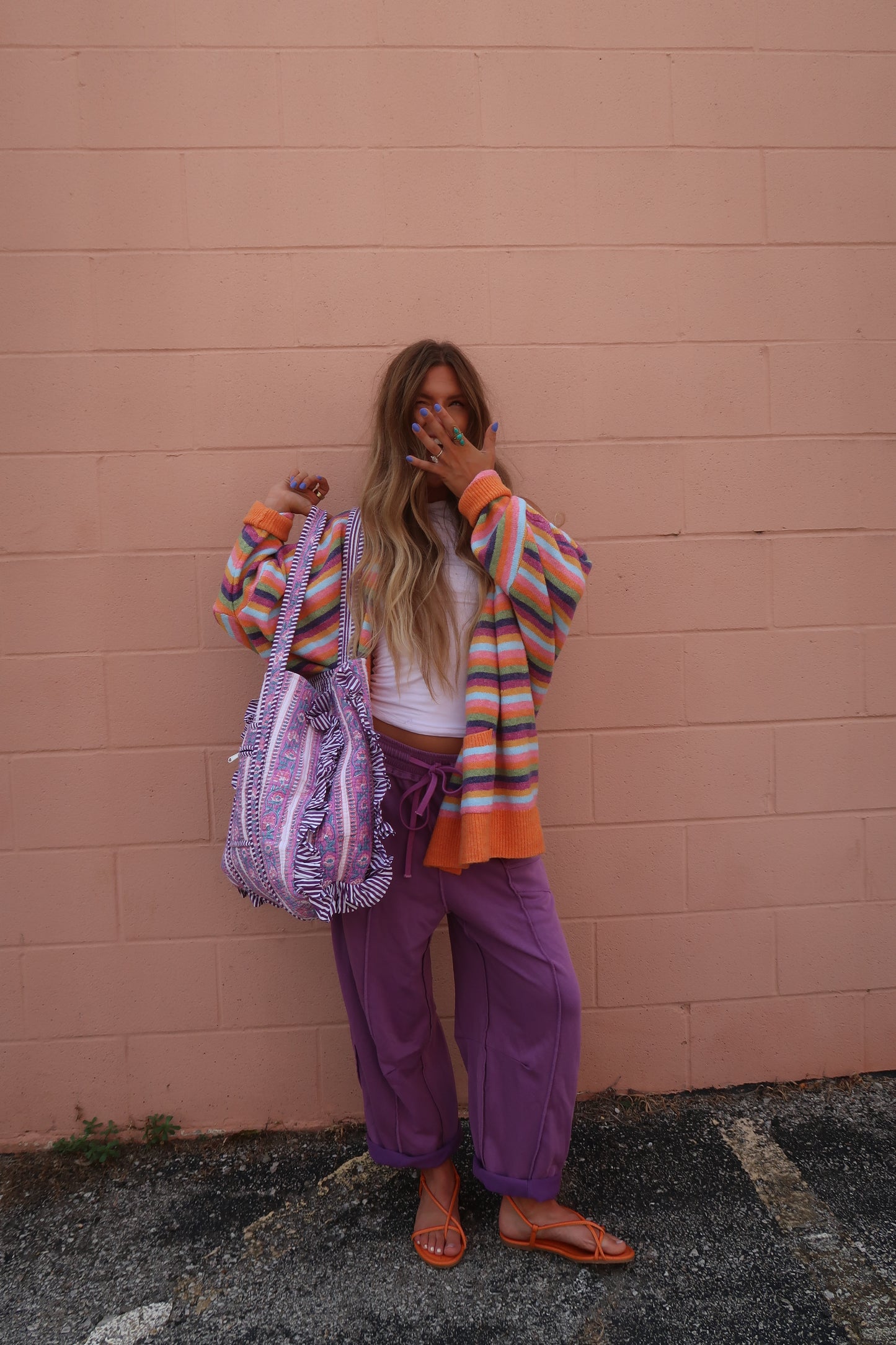Taste the Rainbow Oversized Cardi