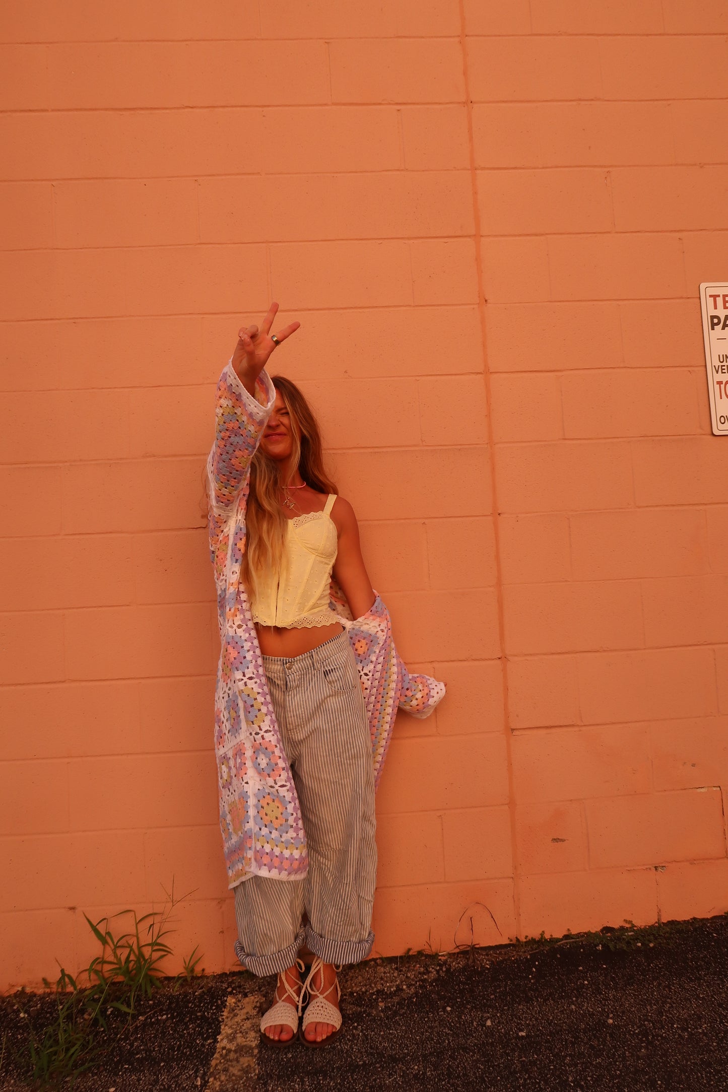 Pastel Boho Crochet Knit