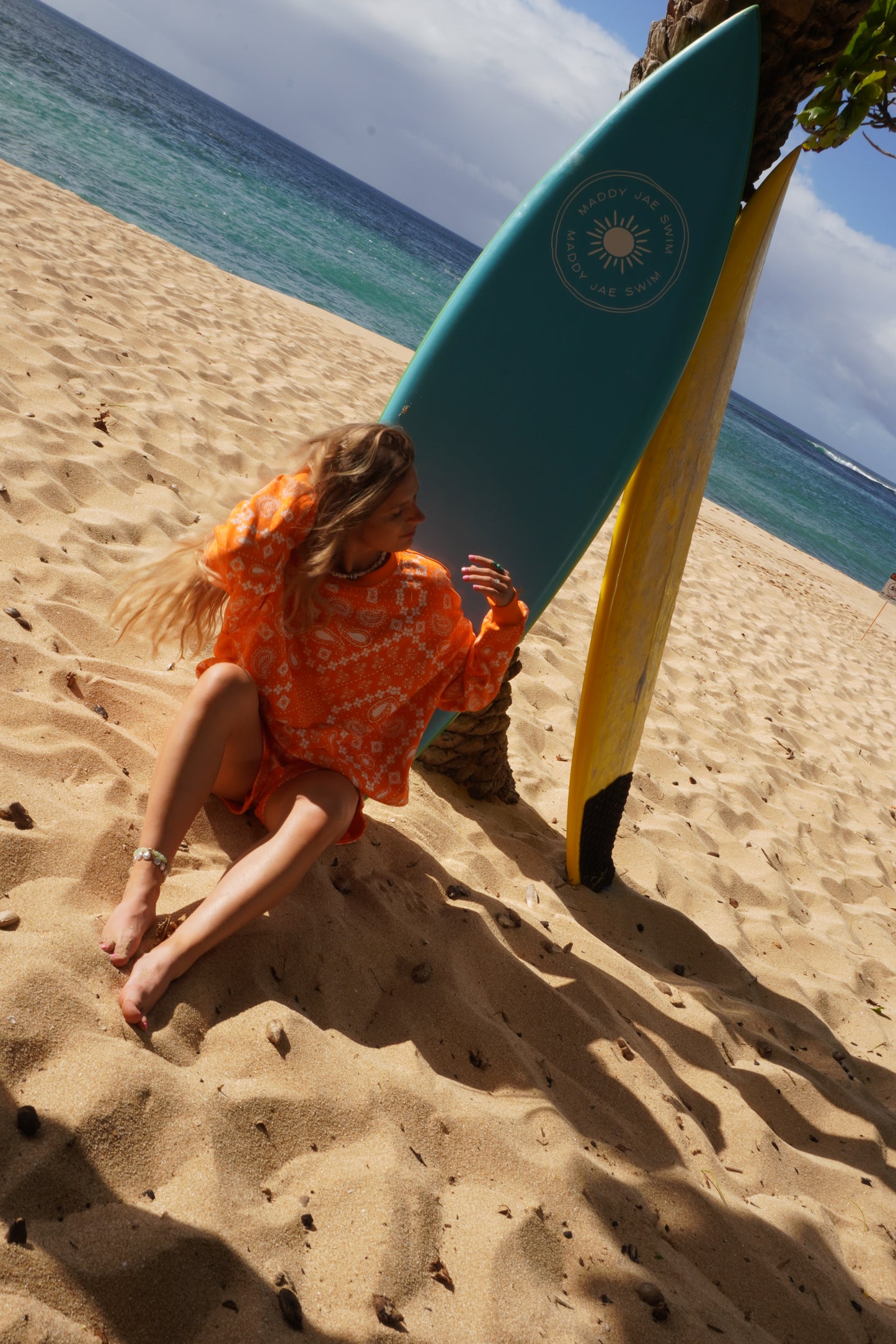 Tangerine Bandana Sweatshirt