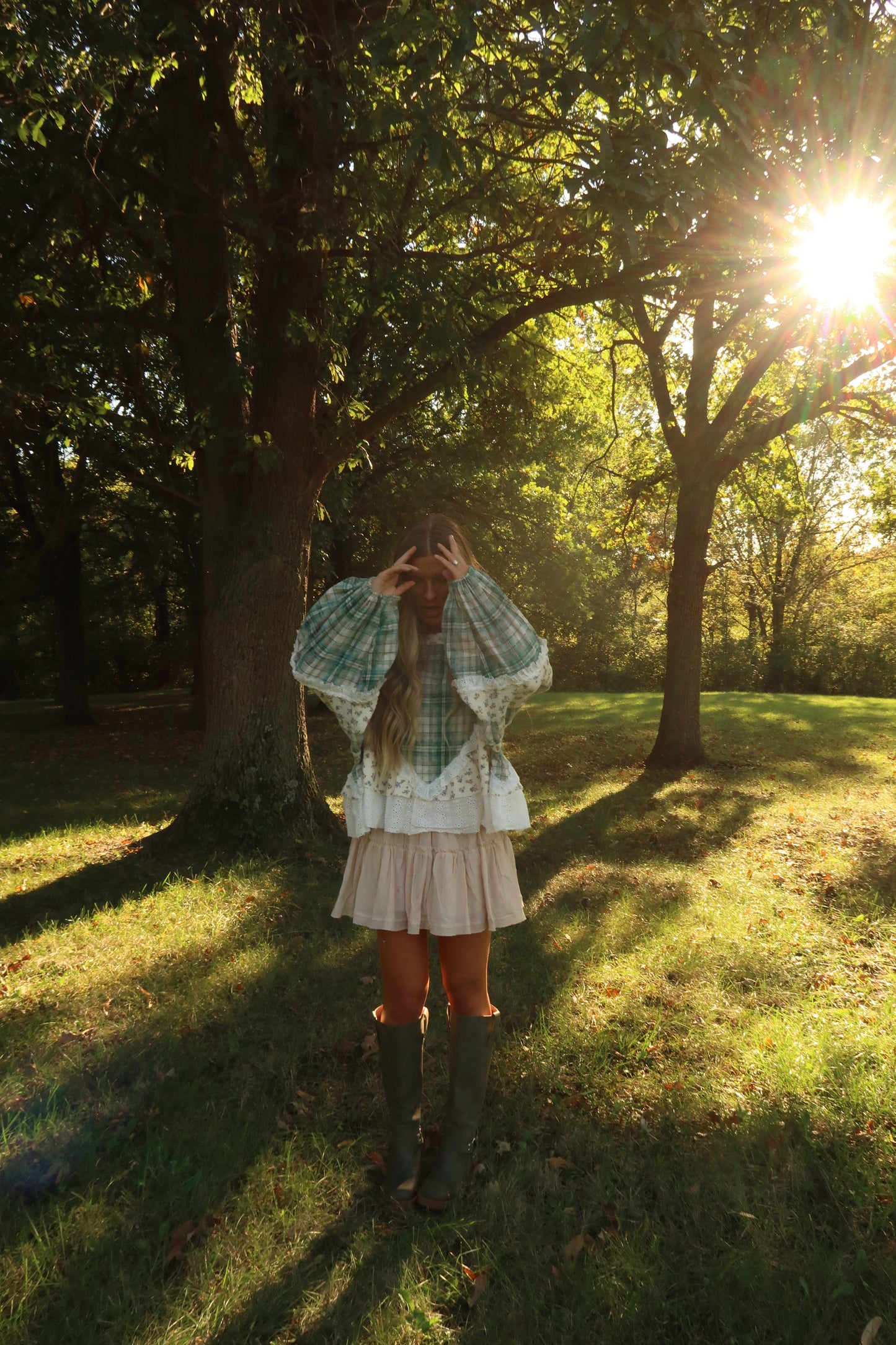 Brown sugar layering dress