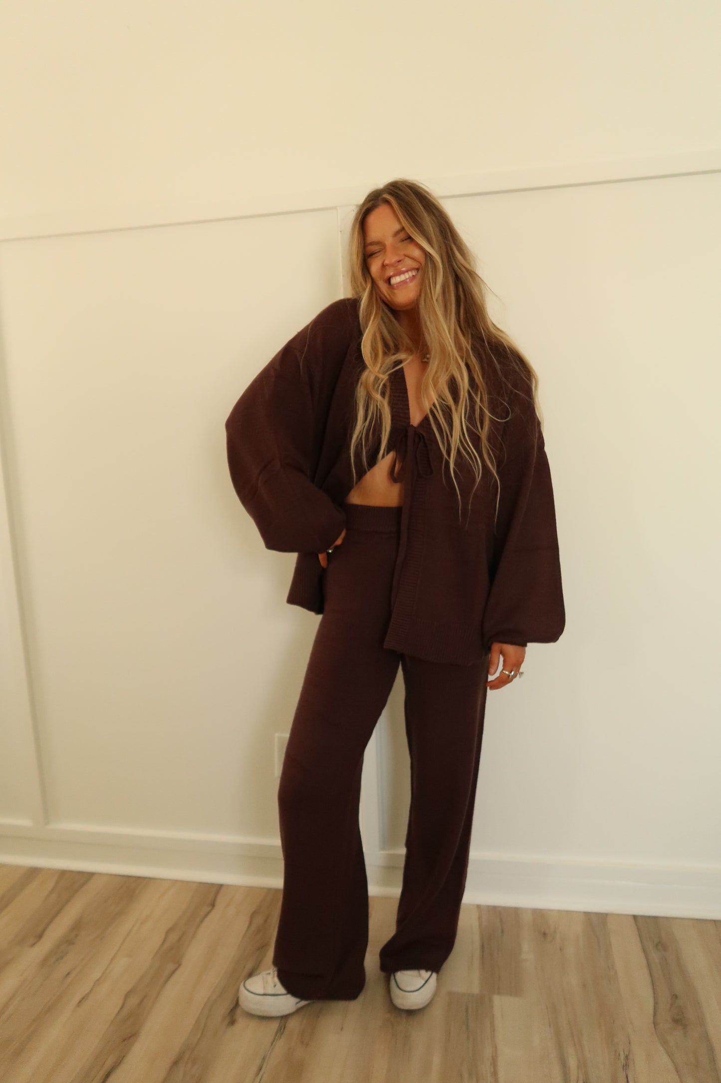 Cozy Brown Sweater Set