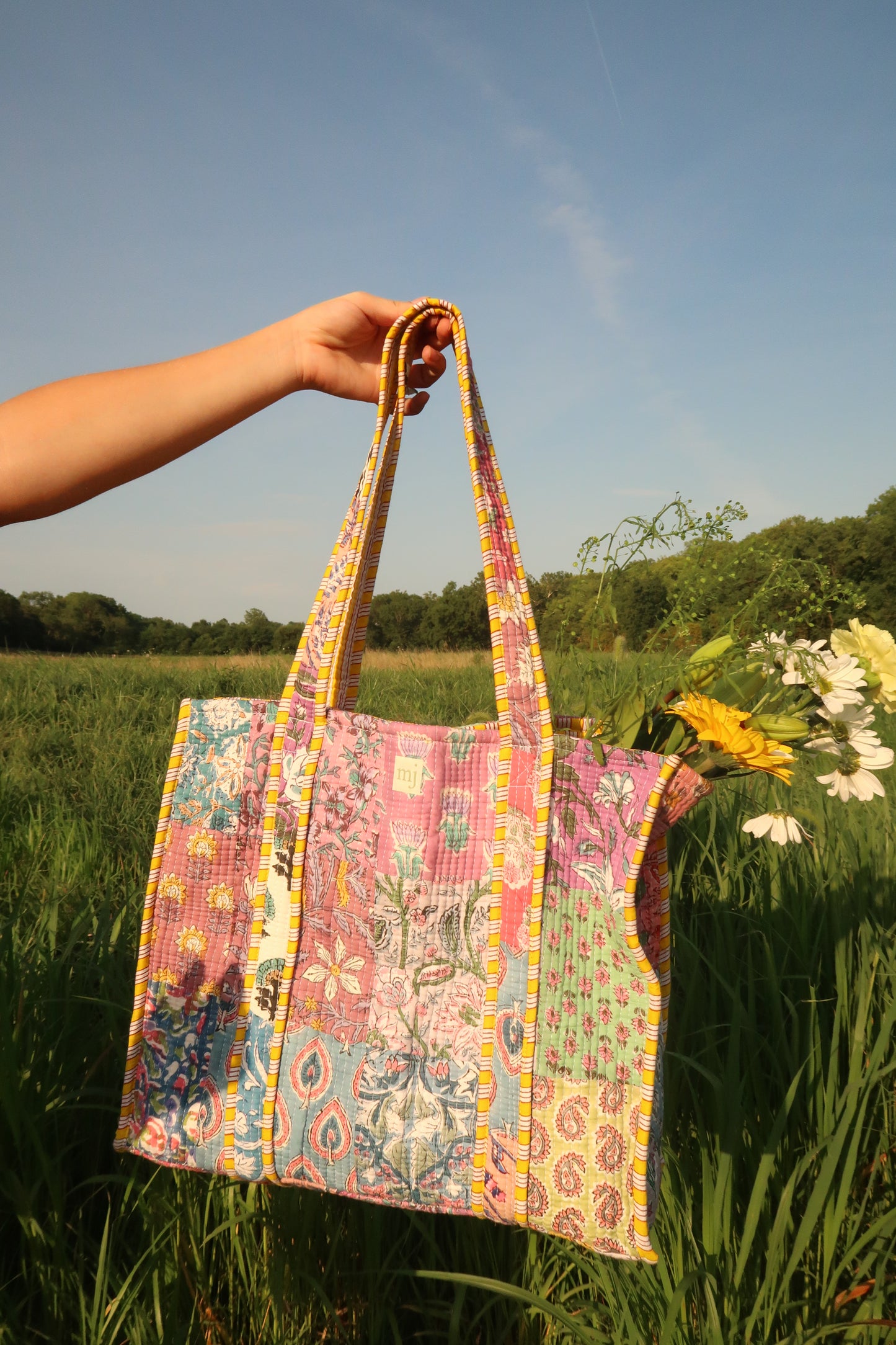Sally Quilted Tote Bag