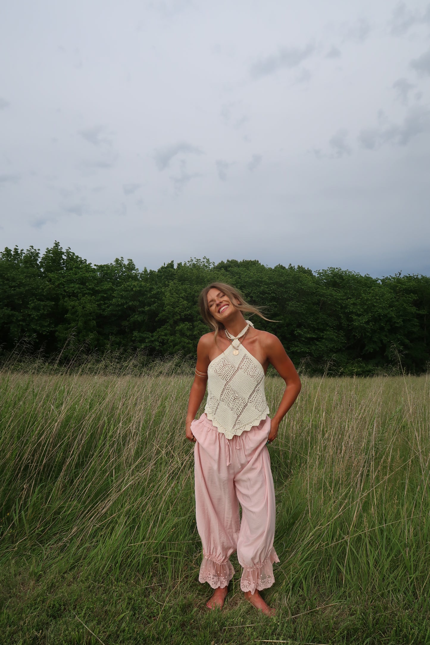 Sunbeam Crochet Halter Top
