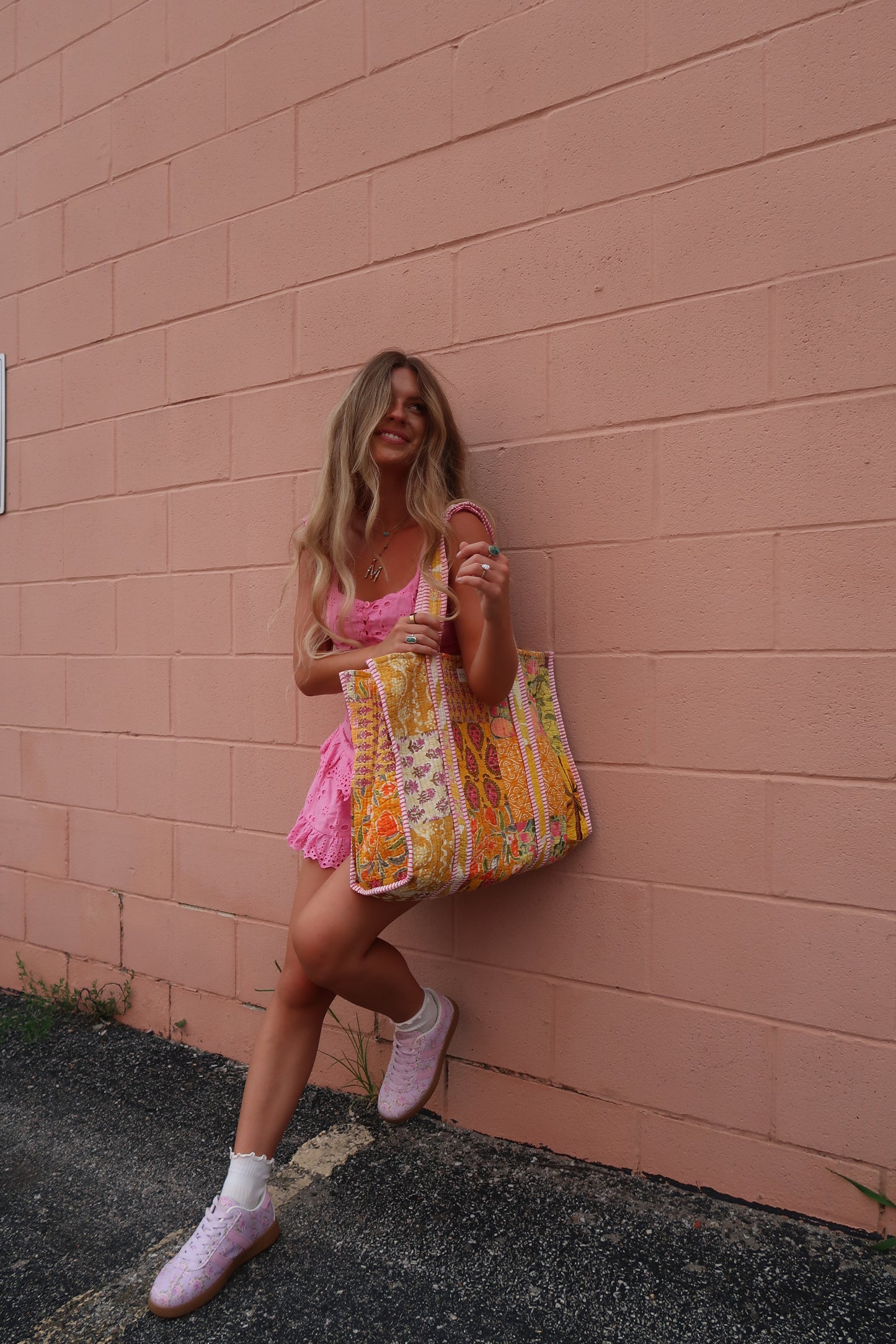 Goldie Quilted Tote Bag