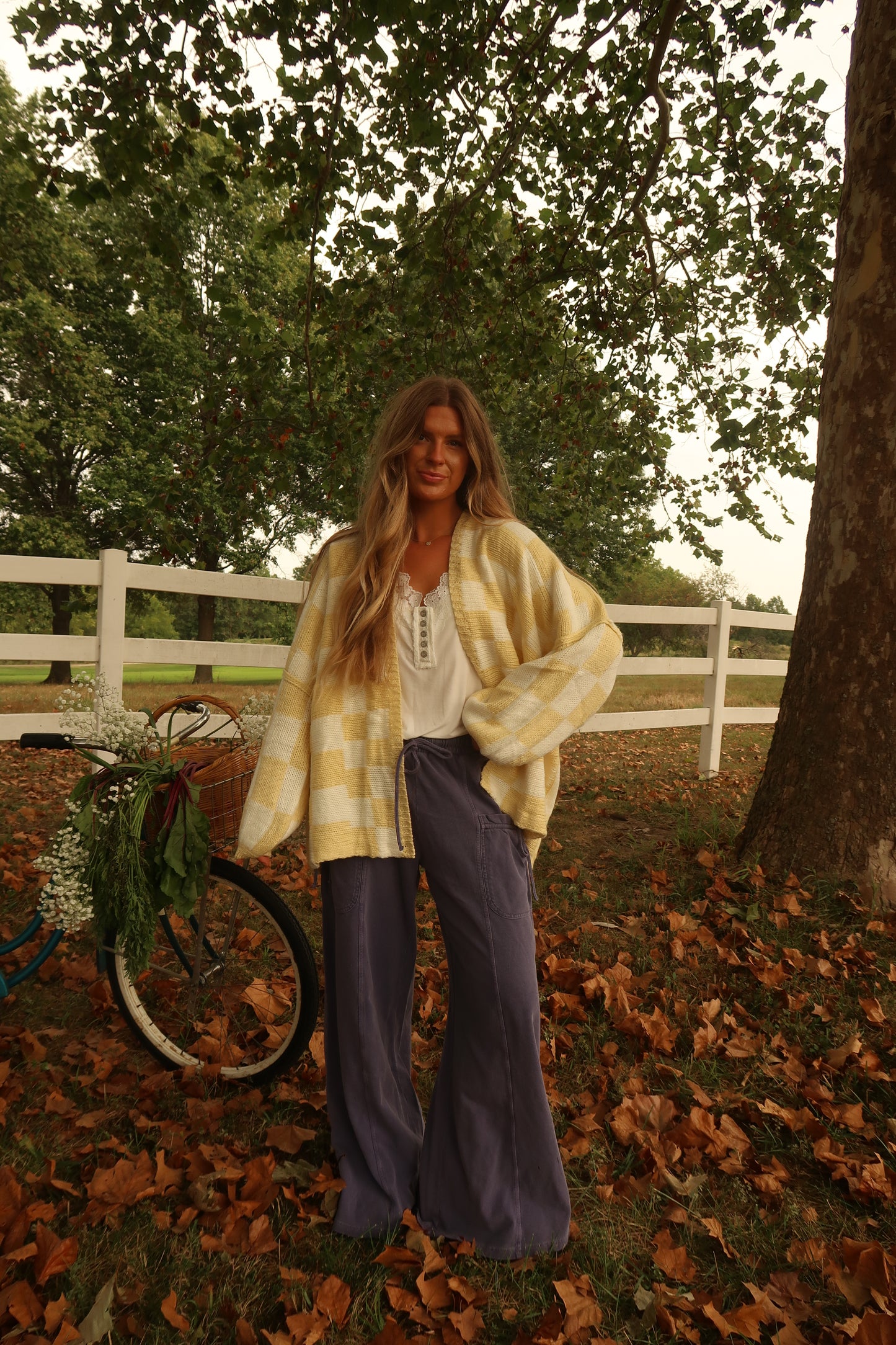 Butter Check Cardi