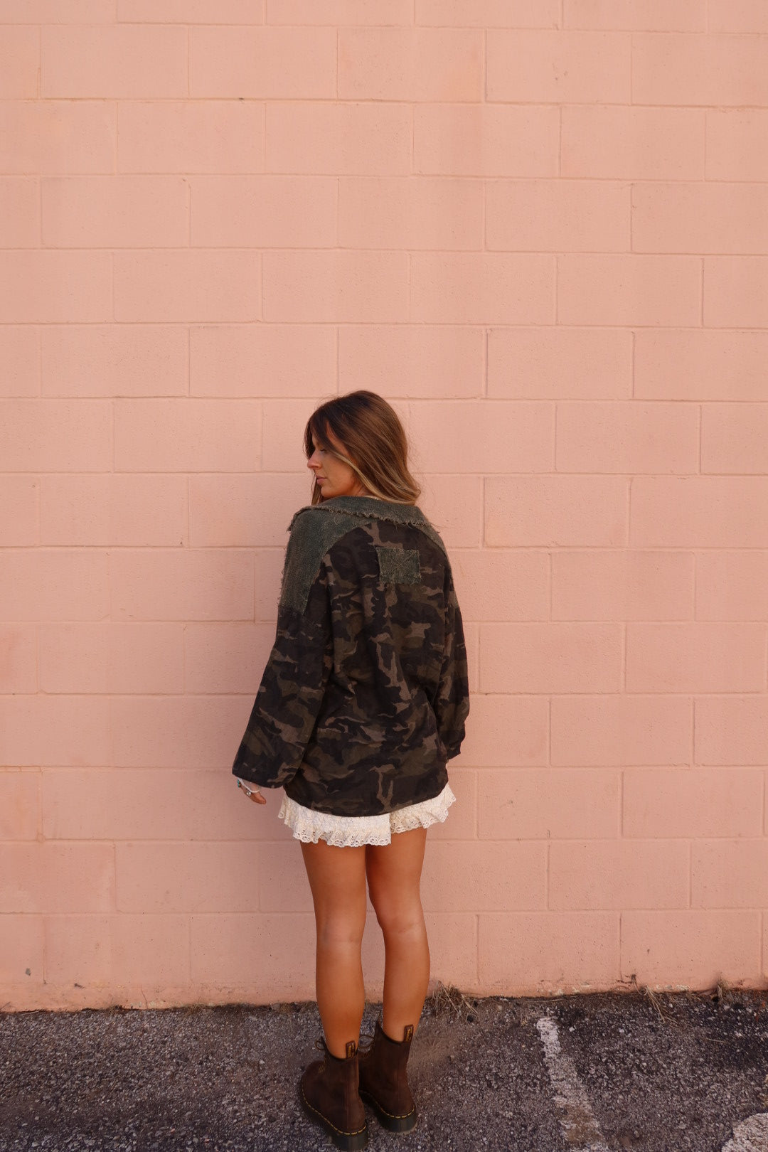 Milo Camo Oversized Top