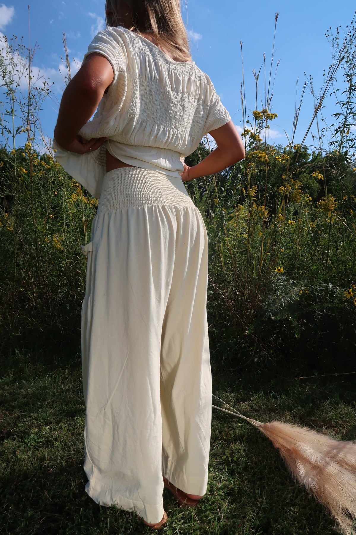 Buttercream Wide Leg Pants
