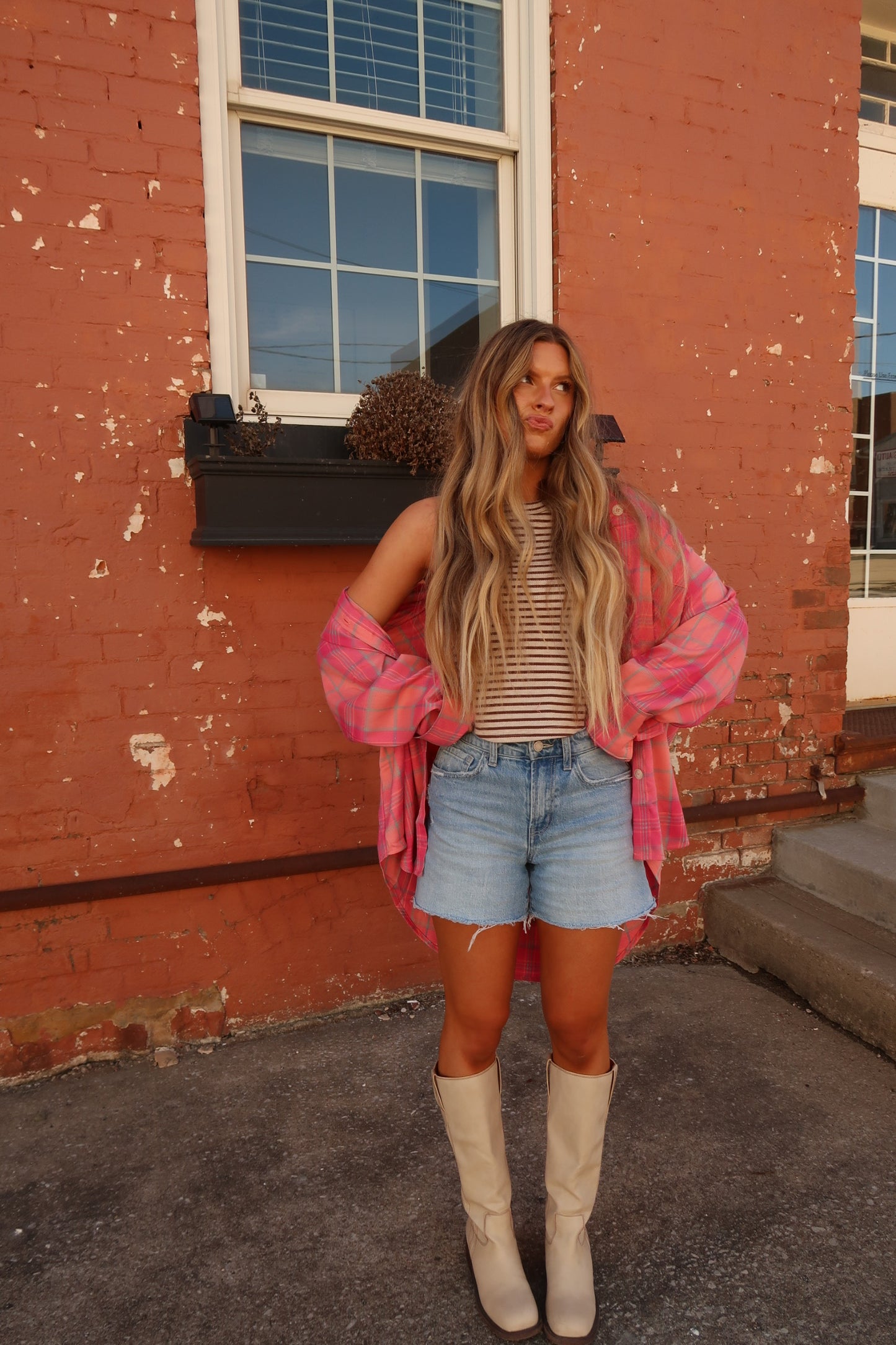 Poppy Boyfriend Denim Short