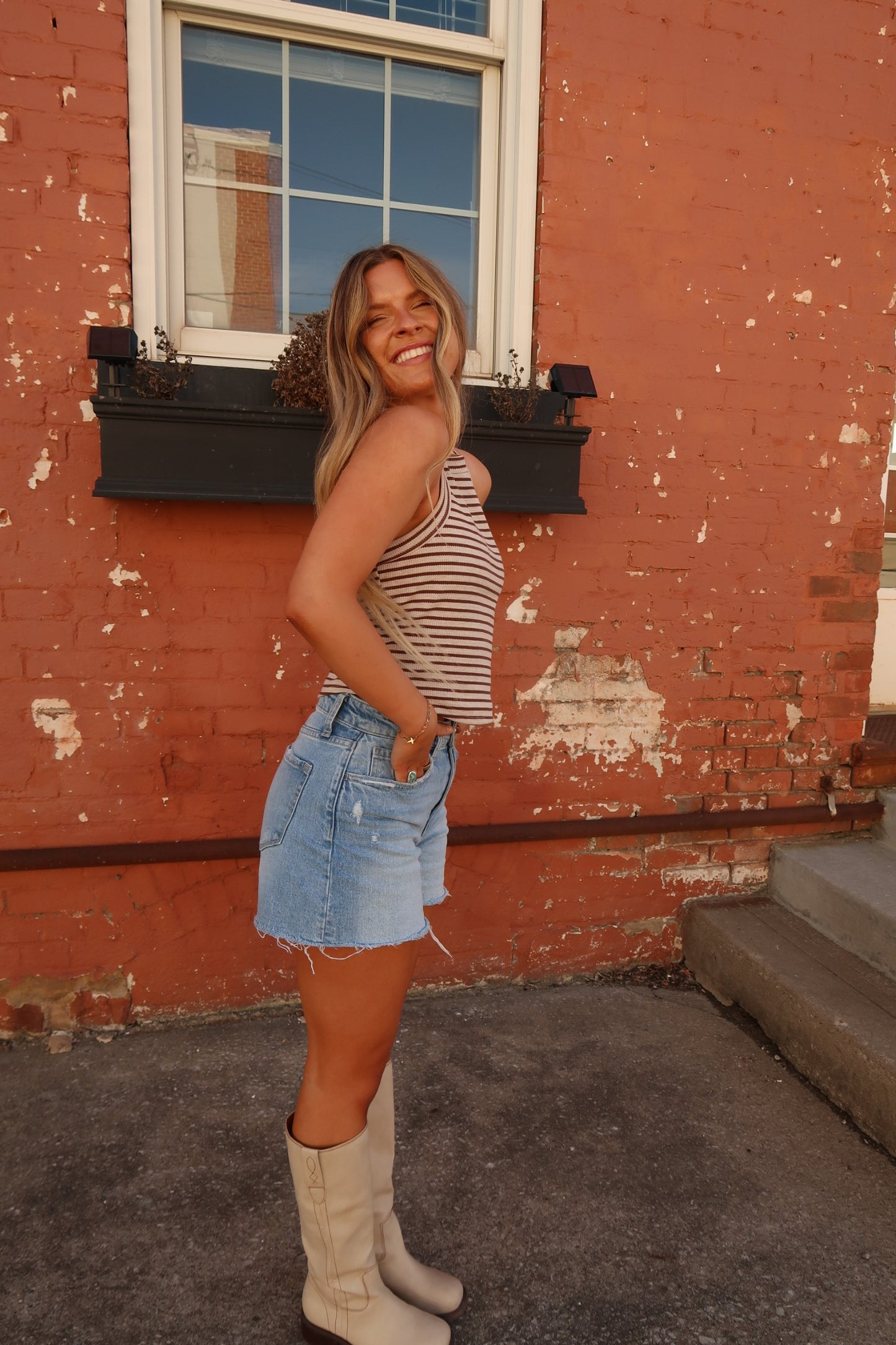 Poppy Boyfriend Denim Short