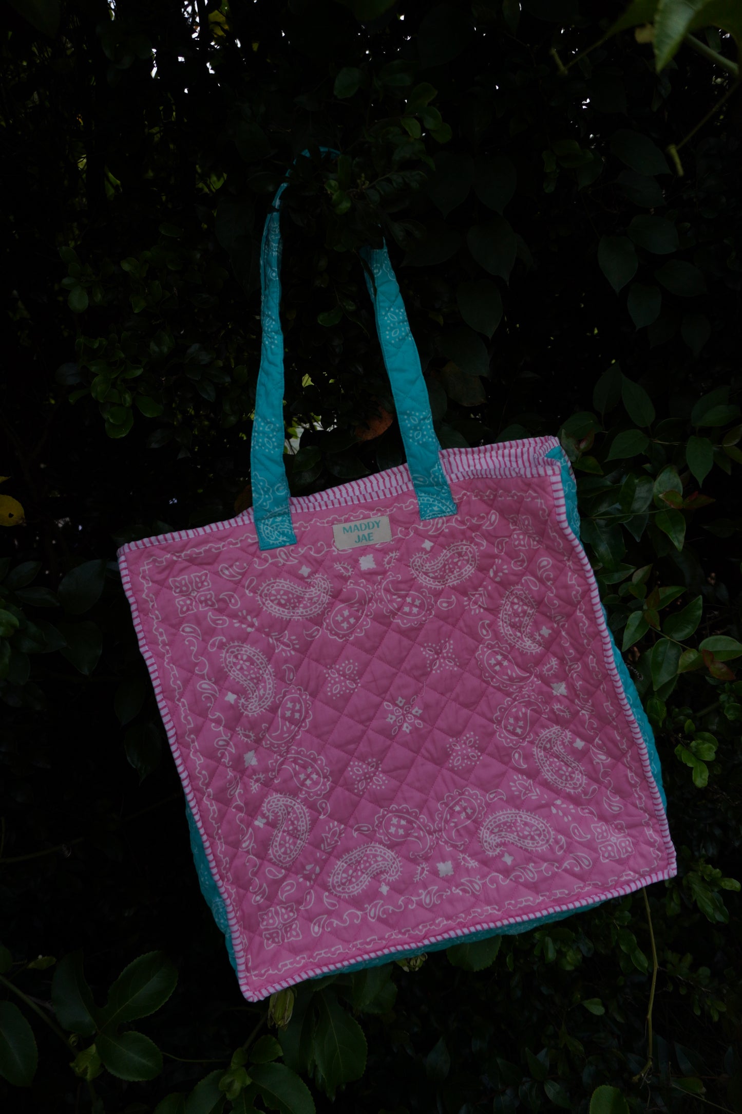 Makia Bandana Patchwork Quilted Tote Bag