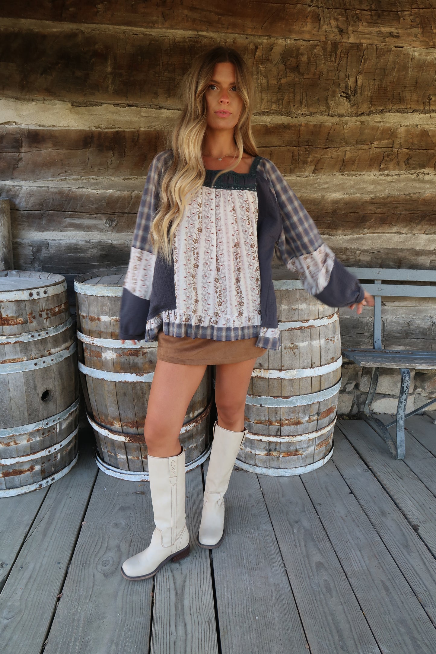 Main Course Patchwork Top