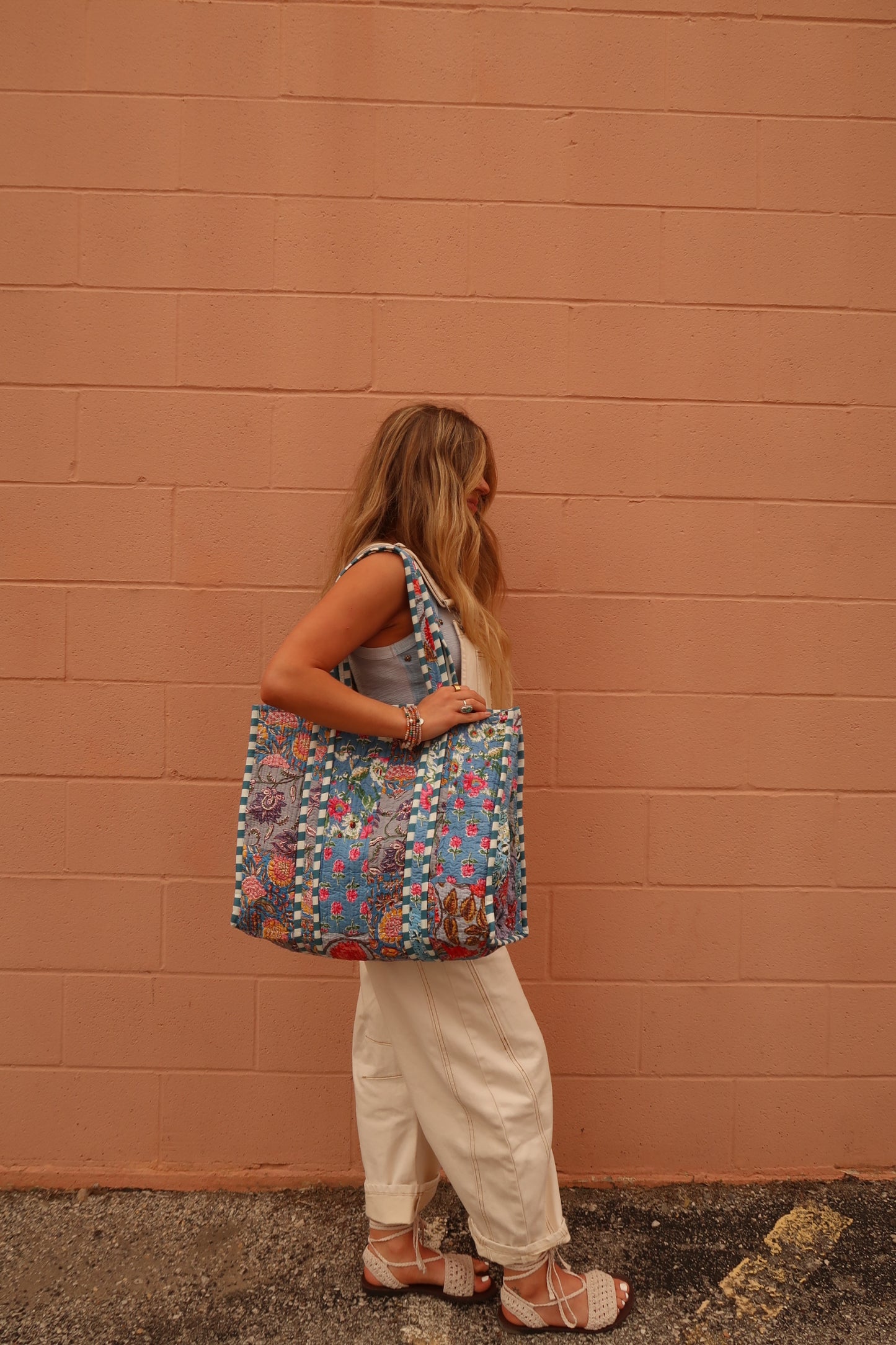 Loretta Quilted Tote Bag