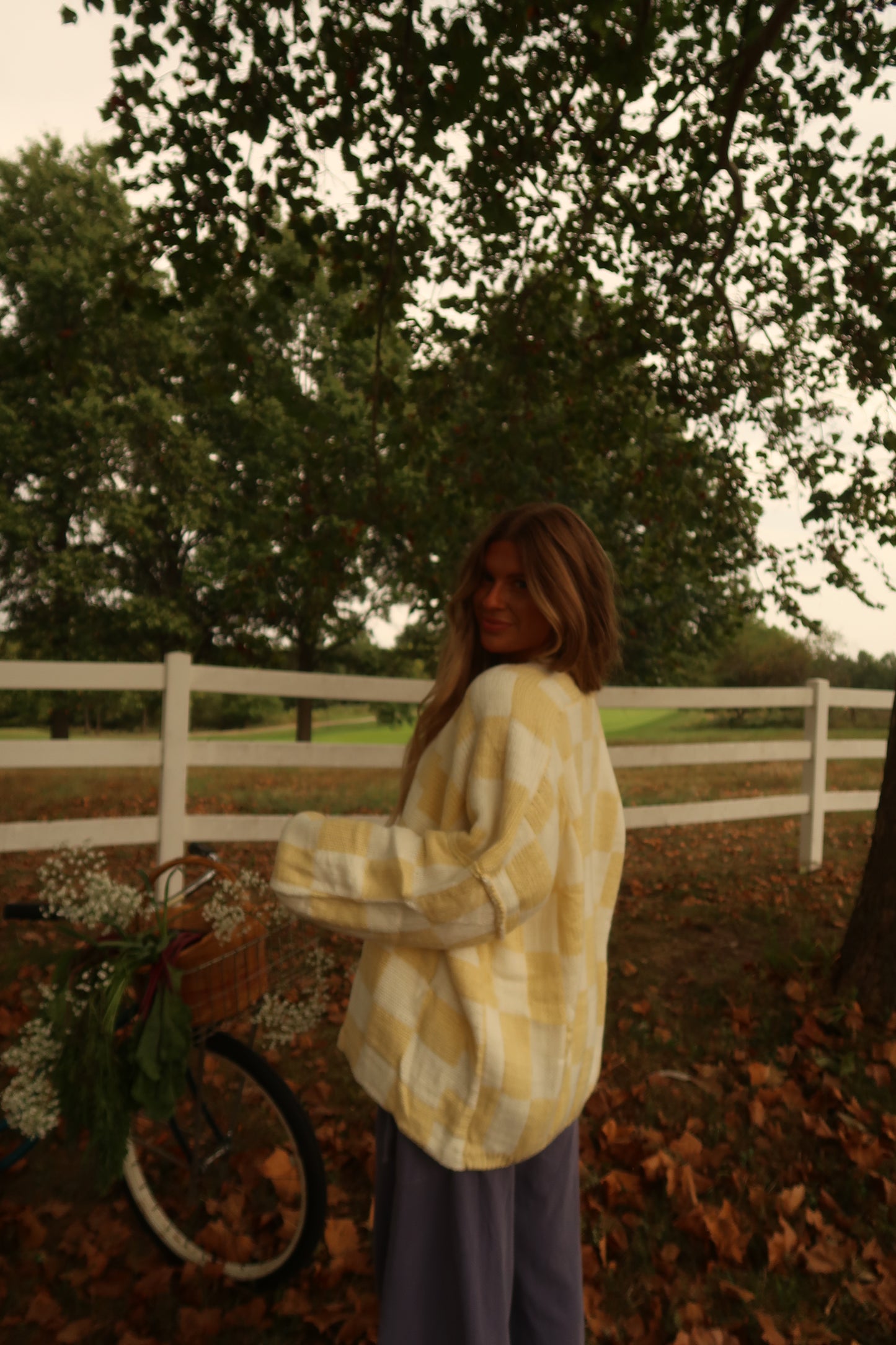 Butter Check Cardi