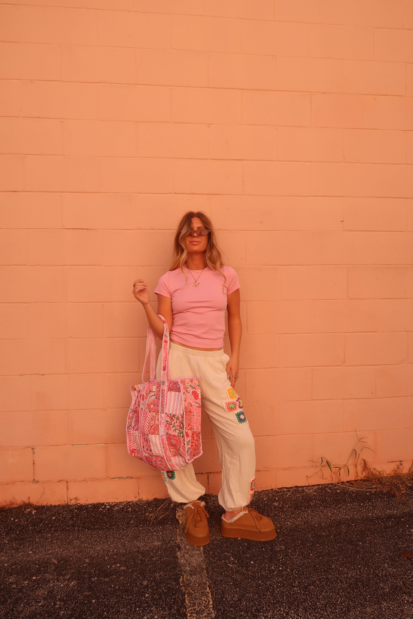 Iris Quilted Tote Bag