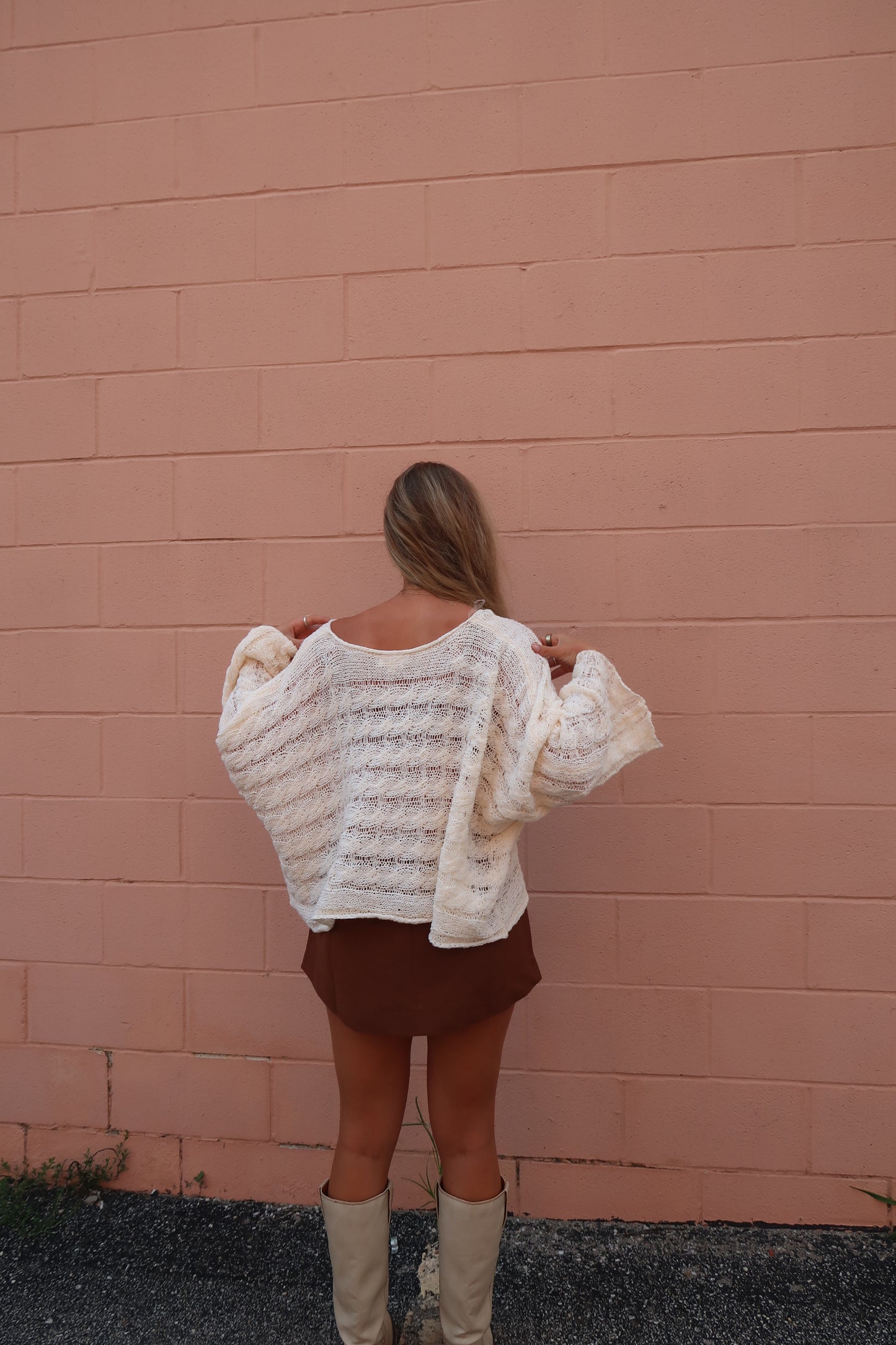 Creamery Knit Crop Sweater